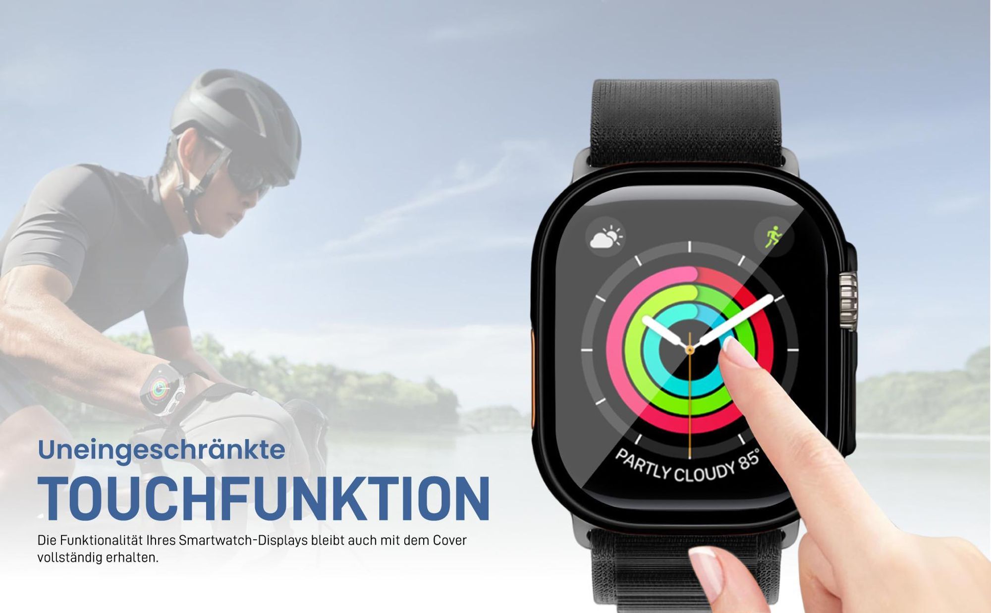 Transparent Watch Bumper für Apple Watch Ultra Series 1 / 2 / 3 49 mm mit Aufprallschutz