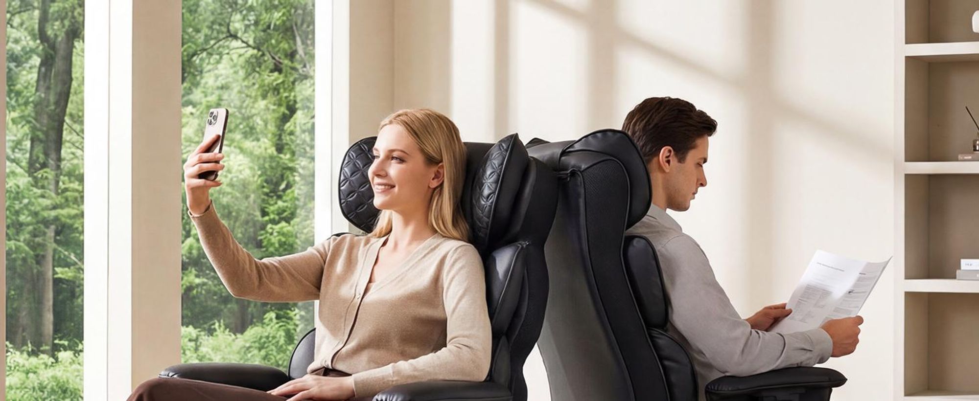 Silla de gaming ergonómica COMHOMA, silla de oficina con capacidad de 180 kg, con soporte lumbar y reposapiés ajustables, diseño híbrido de cuero sintético y malla, silla de dirección