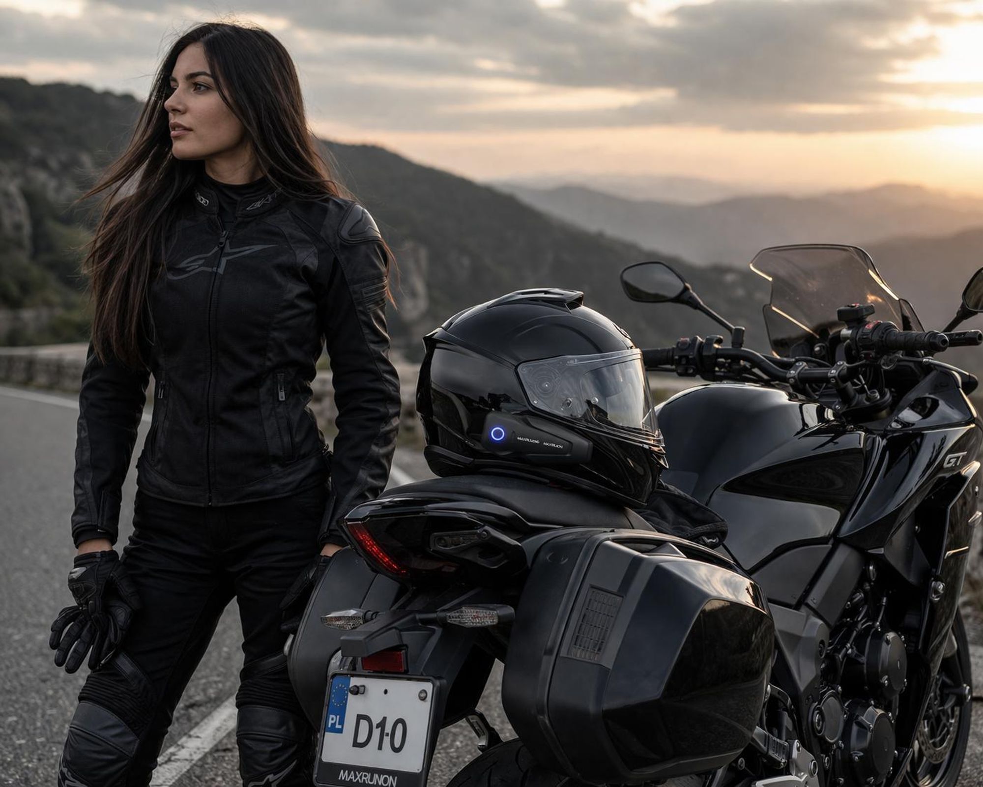 Wodoodporny interkom motocyklowy IPX5 odporny na deszcz i zachlapania