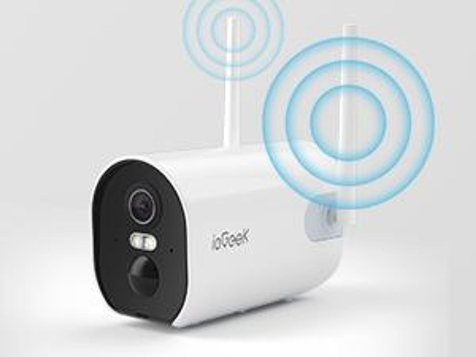 2K 3MP Überwachungskamera Aussen 5200mAh Akku，Kabellose WLAN Kamera Outdoor，15 m Farb-Nachtsicht，Sirene/Weißlichtalarm，PIR Bewegungsmelder.