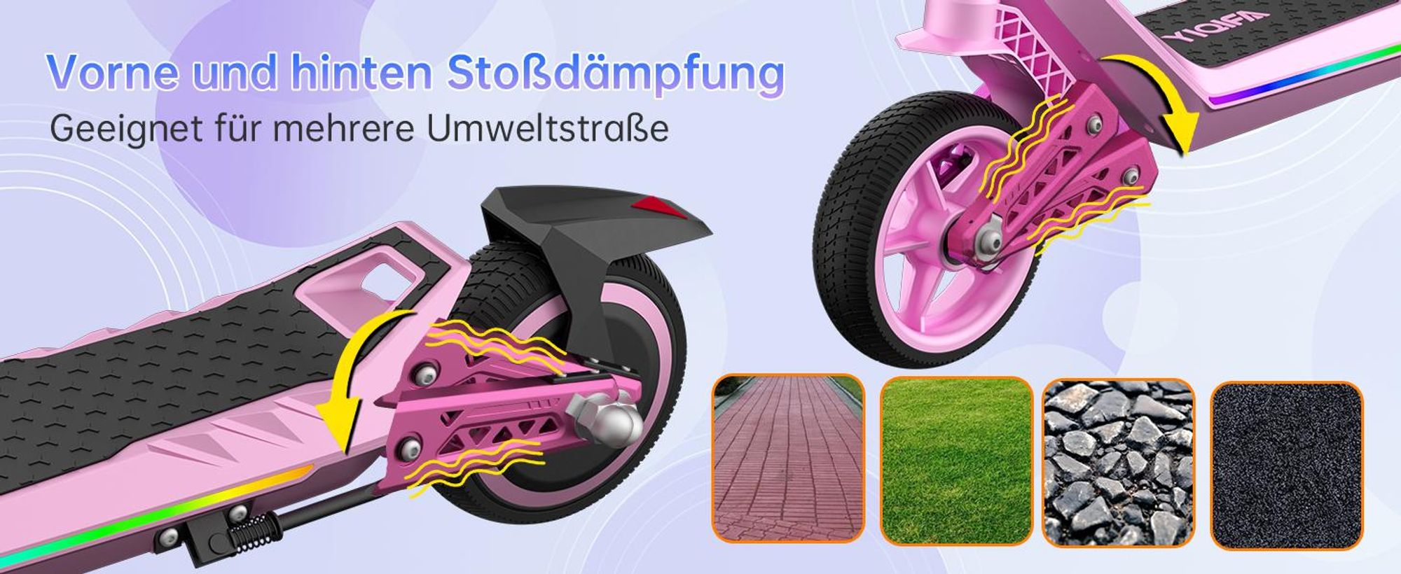 U8 Elektroroller Kinder Mit Doppelstoßdämpfung
