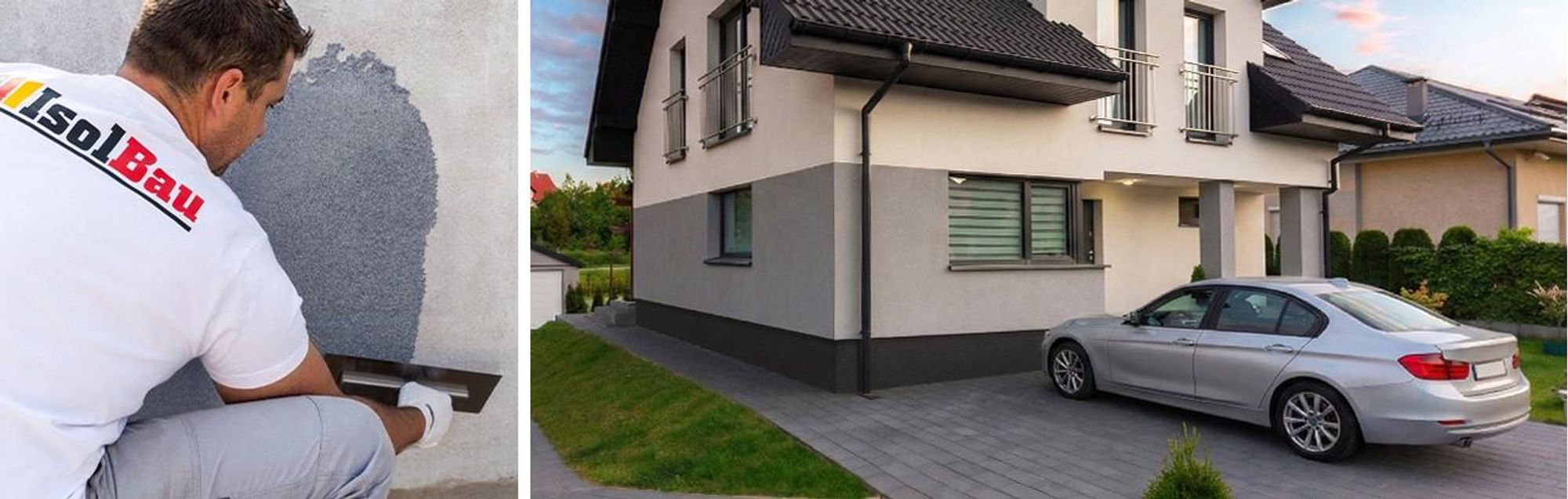 Isolbau Buntsteinputz Mosaikputz BP100 Anthrazit