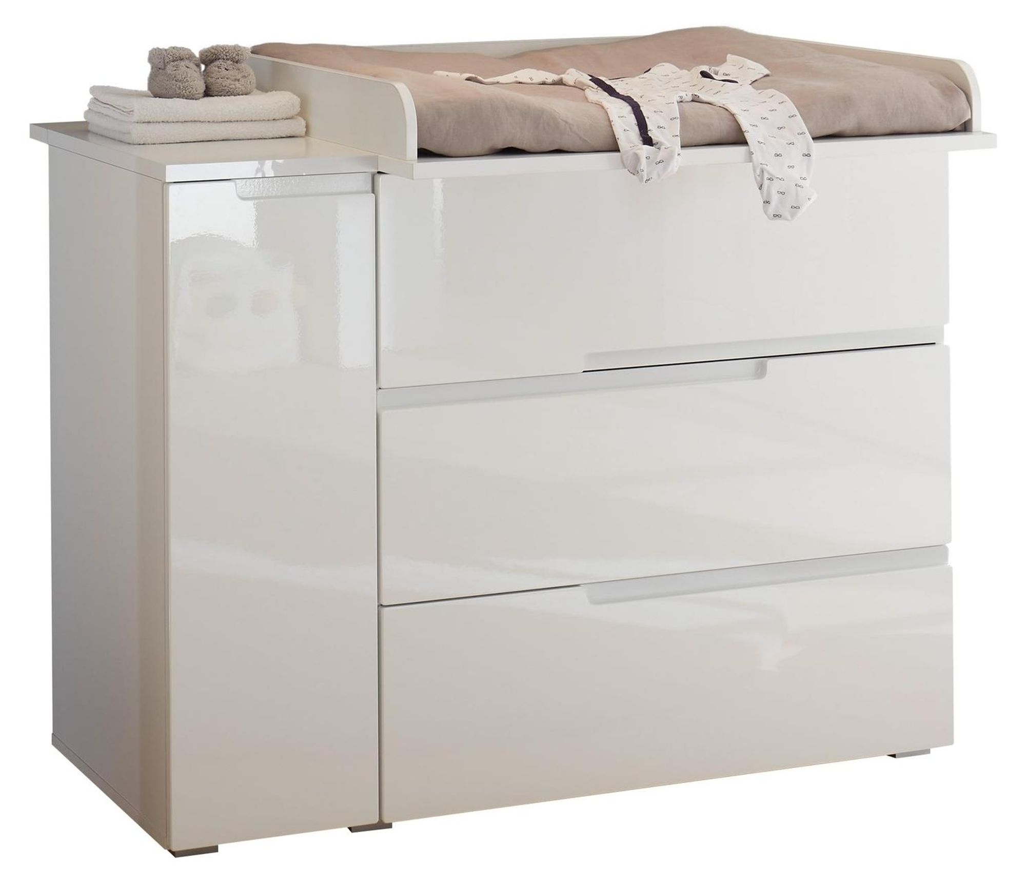 Wickelkommode Spice – moderne Wickelkommode mit Wickelaufsatz und viel Stauraum