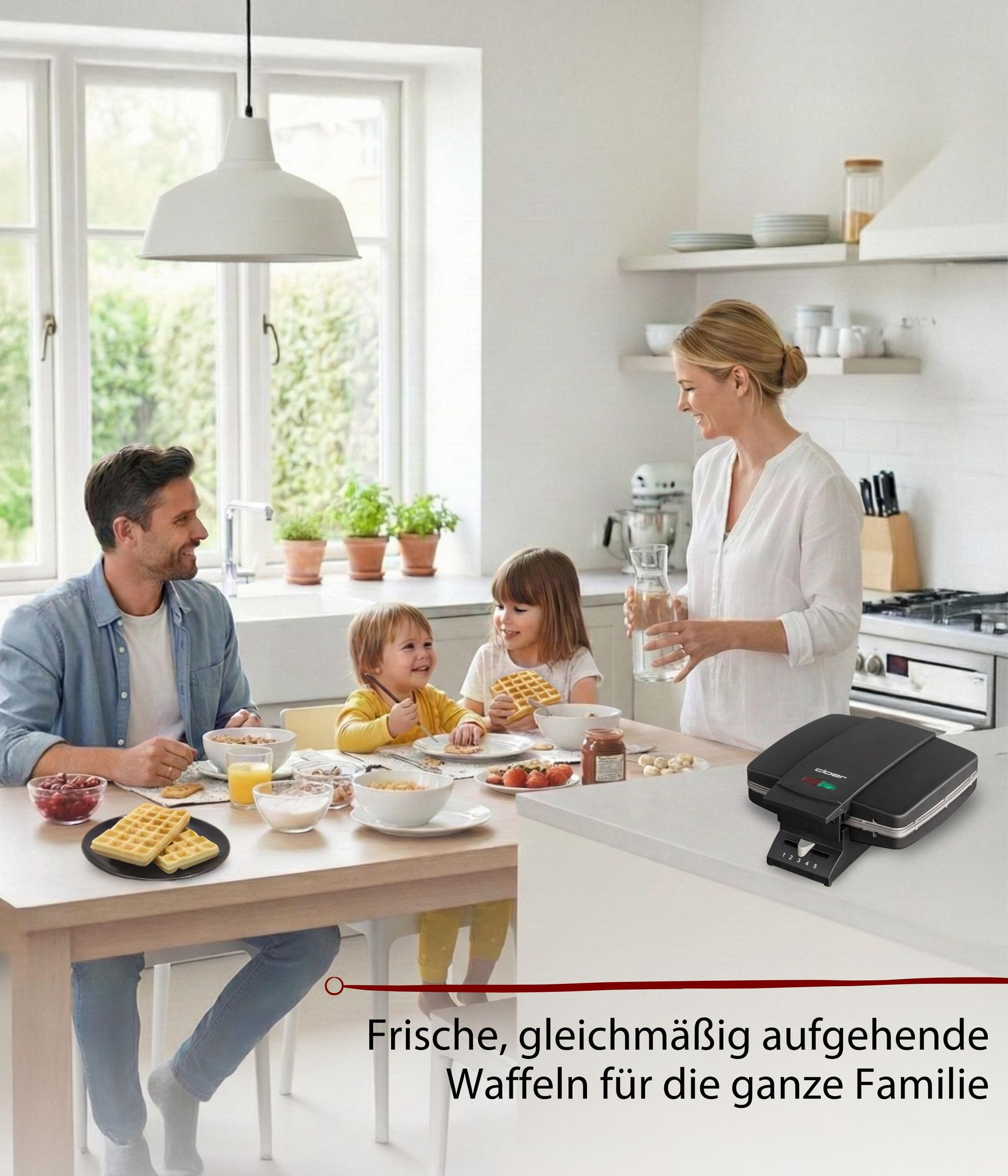 Waffelgenuss für die ganze Familie
