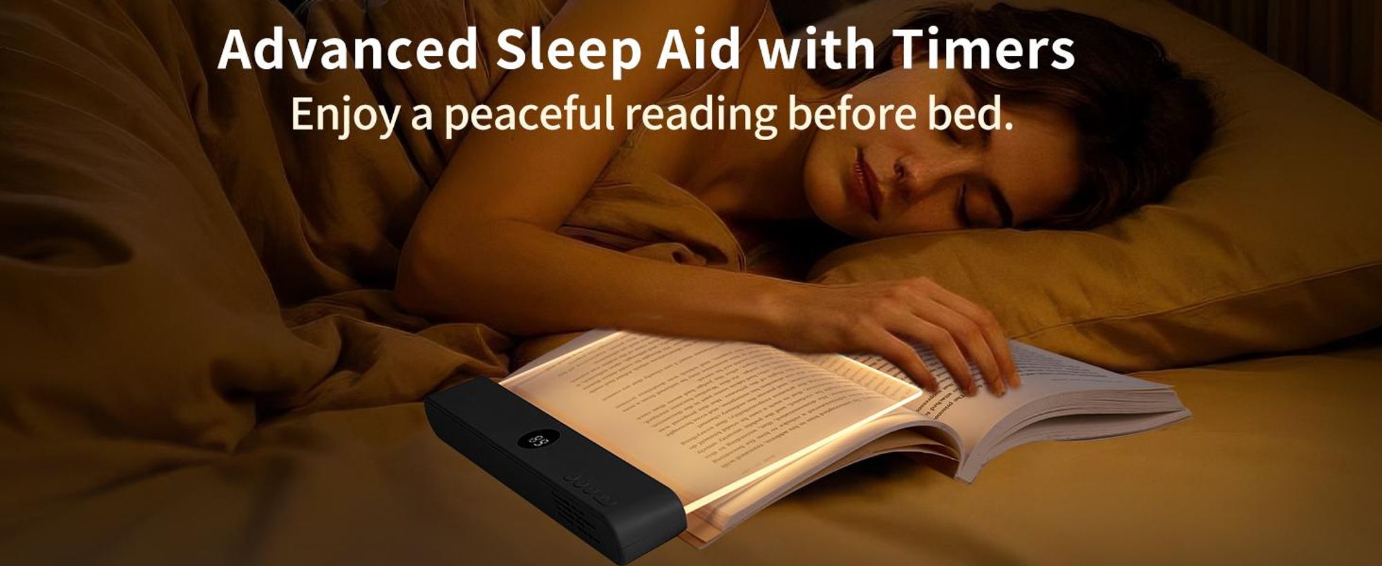 Leselampe Buch, LED Leselampe, Buchlampe, Nachttischlampe, Leselicht, 3 Lichtfarben Dimmbares, mit Timer, USB Wiederaufladbare, für Nachtlesungen