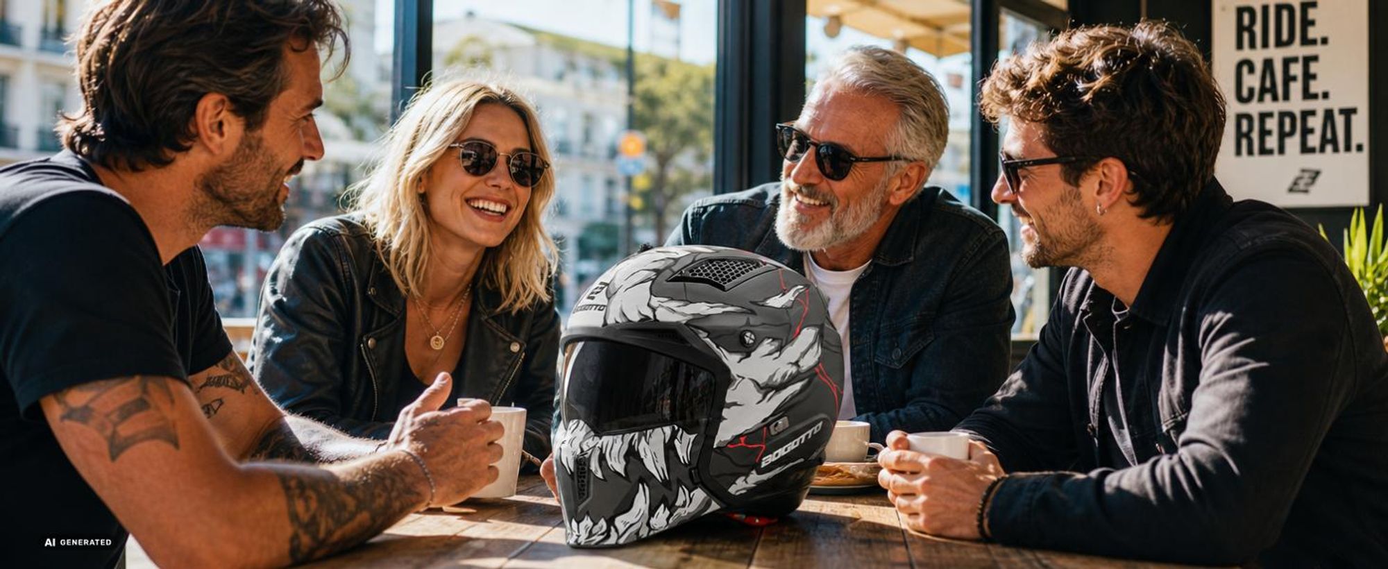 Bogotto Radic Skulash 22.06 Helm, grau/schwarz, 2XL (63/64)