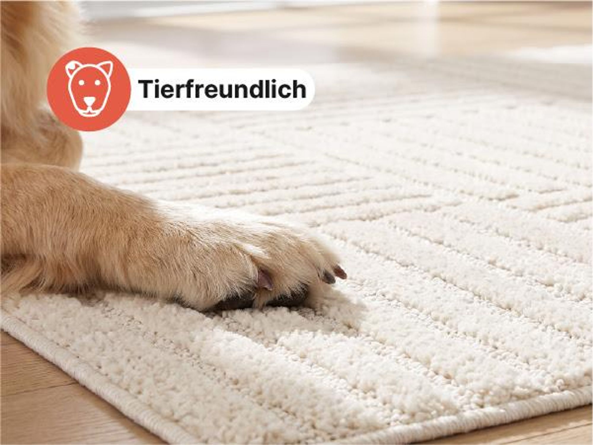 Tapiso Kurzflorteppich RELIEVO 3D abstrakt taupe Wohnzimmer 160 x 220 cm