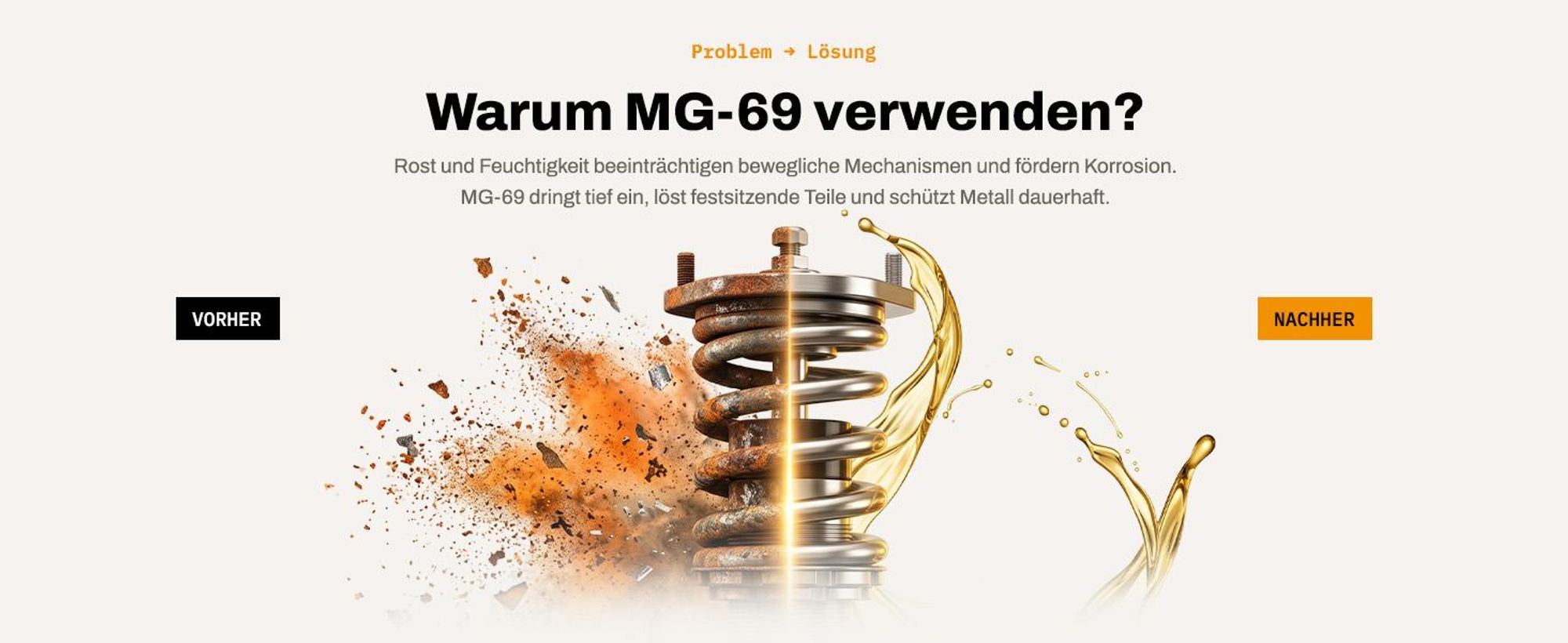 Metal Guard MG-69 Rostlöser Multifunktionsöl 500 ml Kriechöl Schmiermittel Korrosionsschutz Feuchtigkeitsverdränger Werkstatt