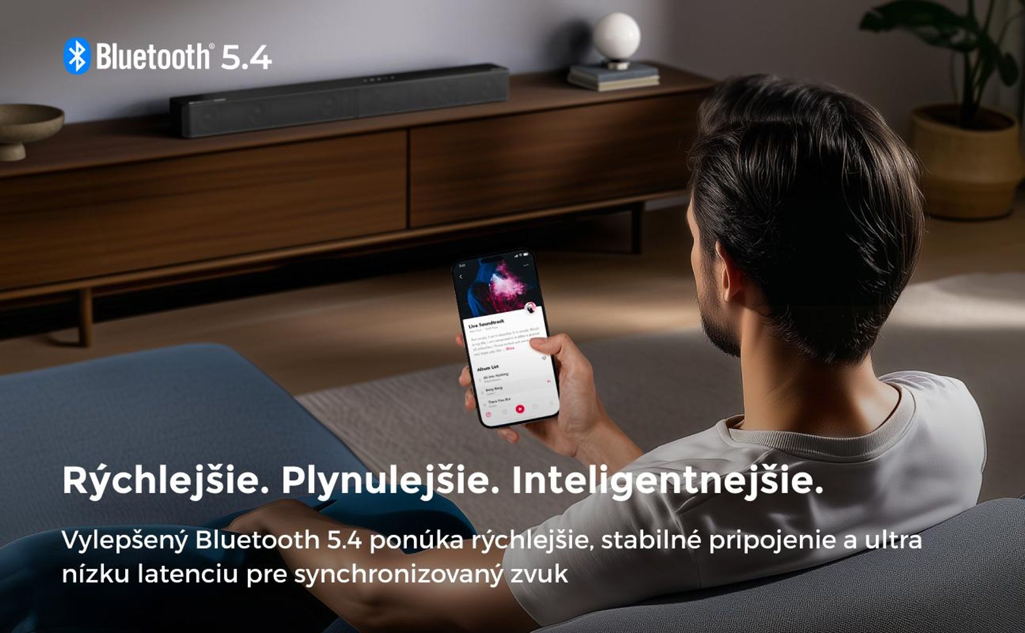 Soundbar ULTIMEA 5.1 Dolby Atmos, zvukový systém domáceho kina so subwooferom pre TV, výkon 300 W, nastaviteľné zosilnenie basov, ovládanie pomocou aplikácie, Bluetooth 5.4