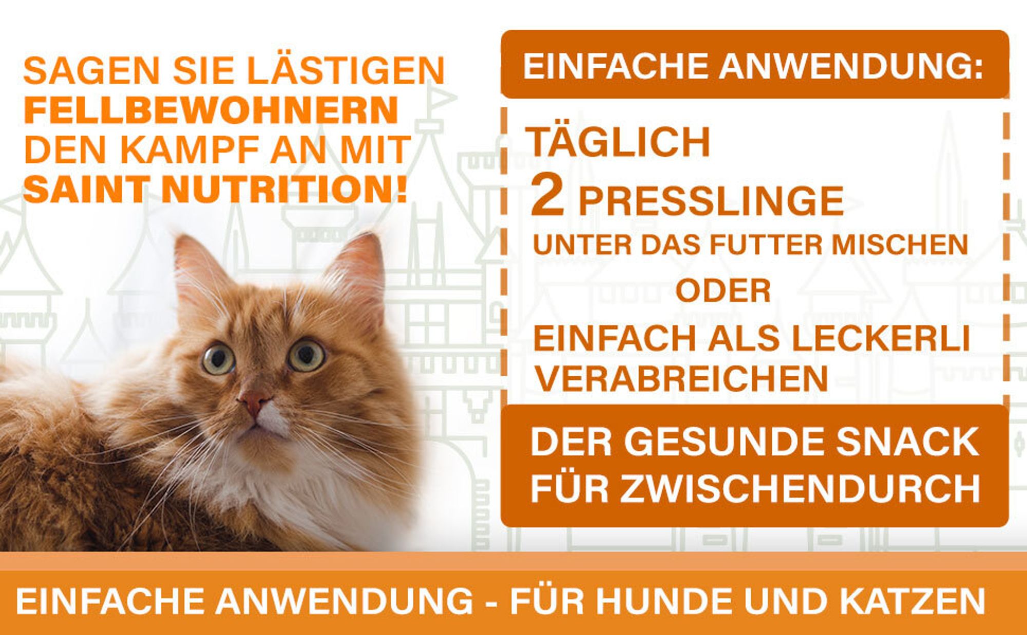 Saint Nutrition® Zecken+ Presslinge – zum Schutz vor Zeckenbefall – für Hunde und Katzen – Zeckenschutz Hund – Zeckentabletten – Zeckenmittel