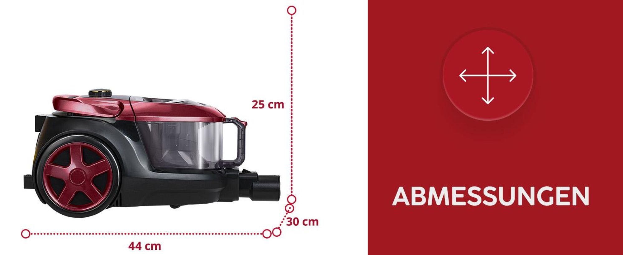 Staubsauger - beutellos - Zyklon - hohe Leistung 850 W leistungsstark MPM MOD-61