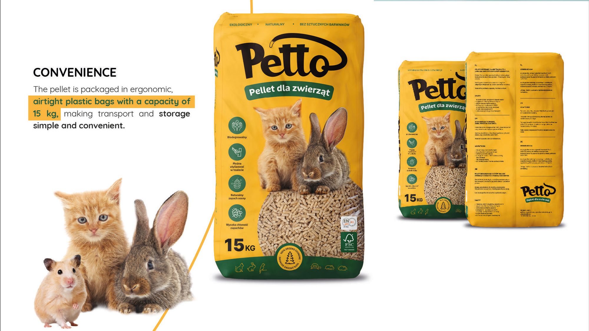 Katzenstreu, Mardom, Holzpellets, Kiefernholz, Saugfähigkeit, Katze, Für Tiere