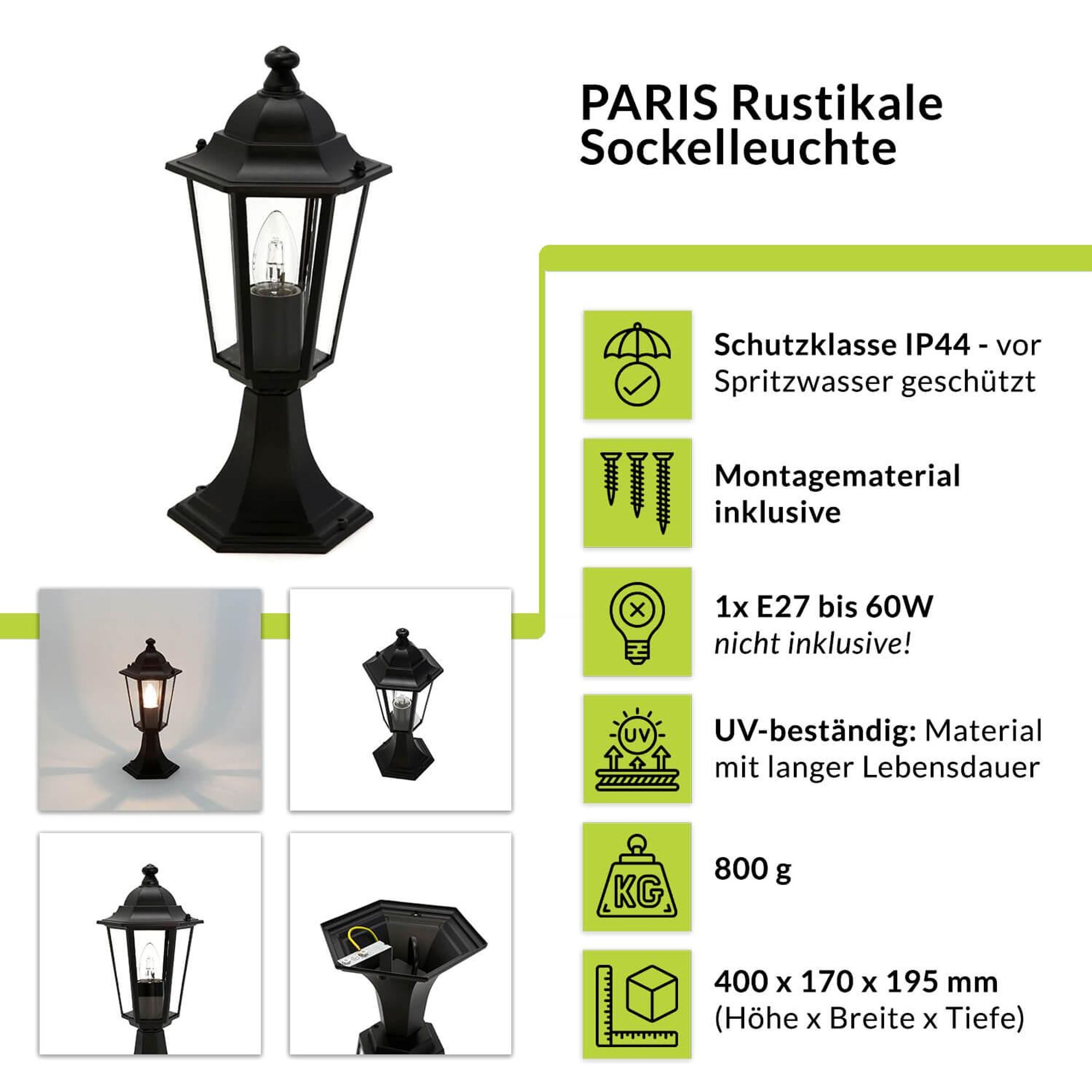 Highlights der PARIS Wegeleuchte