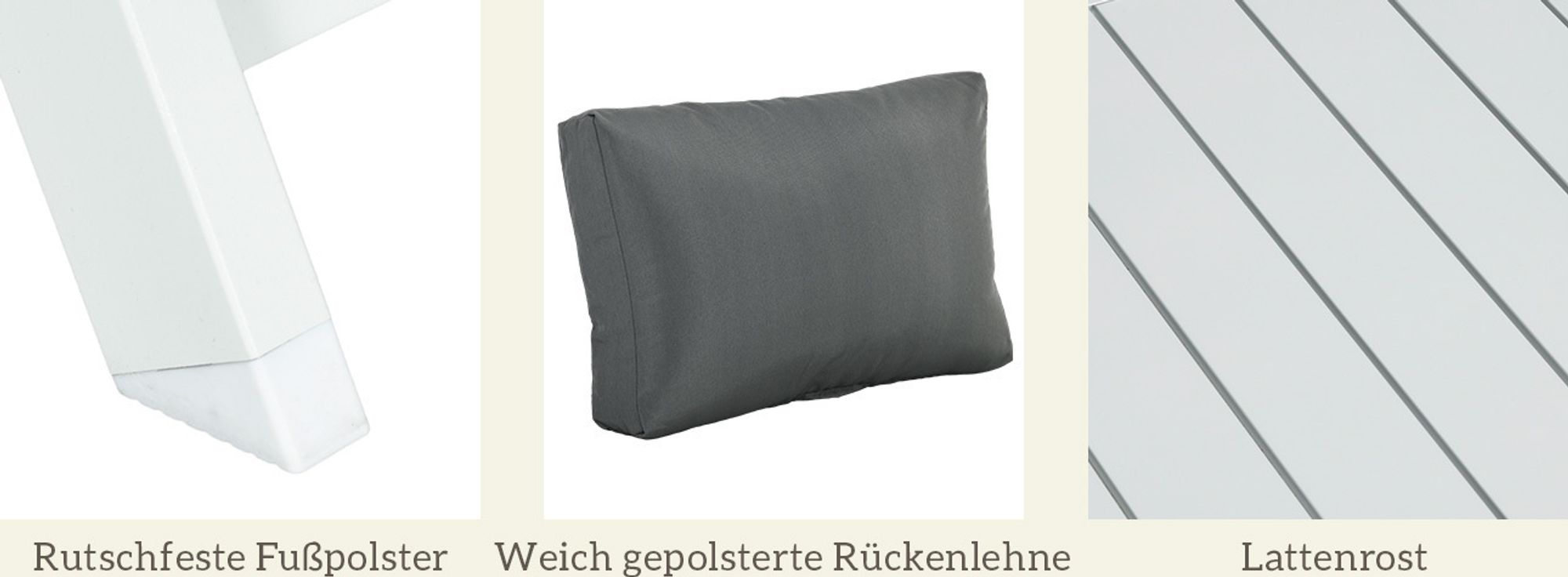 Outsunny 4tlg. Gartenmöbel-Set Balkonmöbel-Set mit Ecksofa Zweisitzer Couchtisch