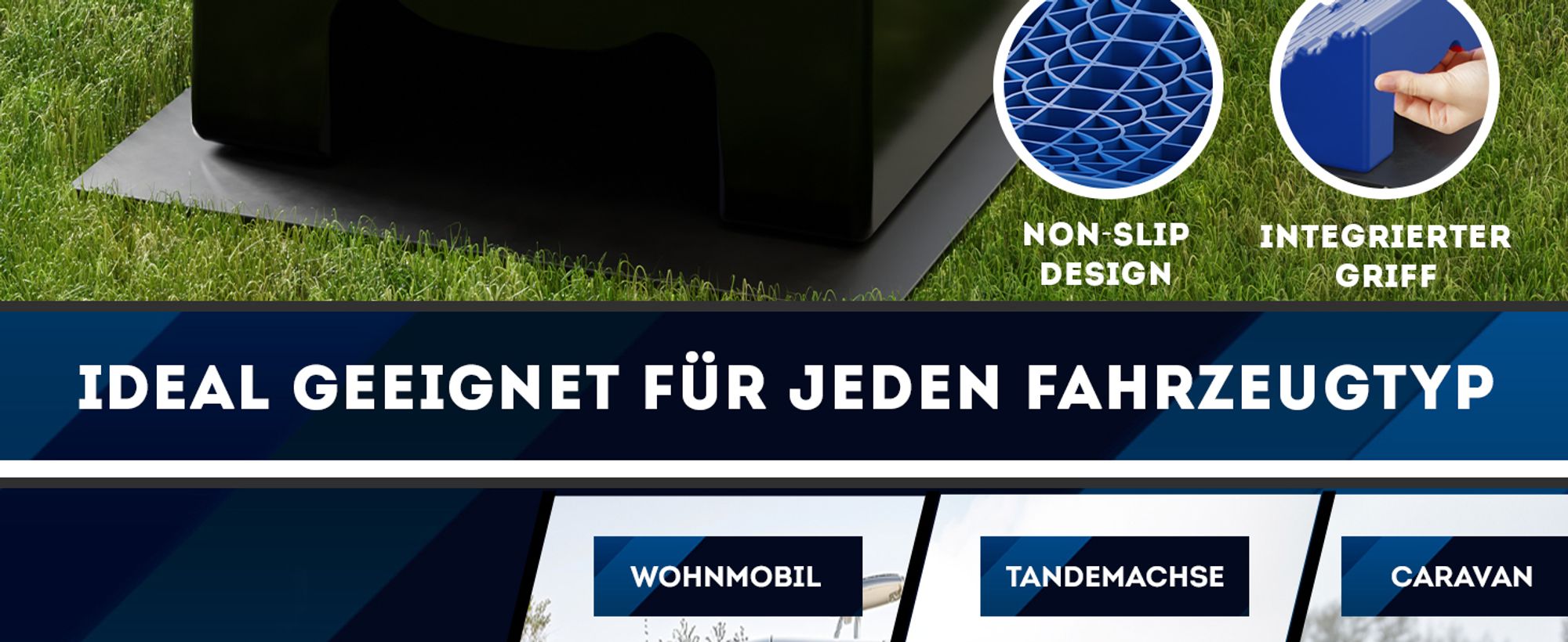 Werkthor WT-06, Service-Rampe, 13500 kg, 15 cm, Schwarz, Blau, 150 mm, 110 mm
