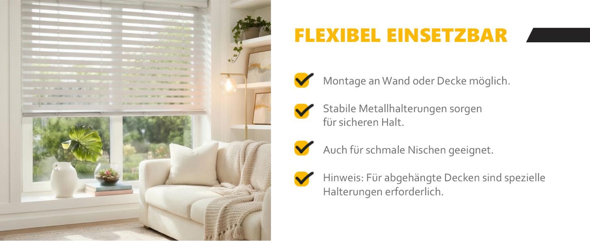 time4blinds, Jalousien Fenster Innen, 1400x1500mm, Linke Steuerung, Anthrazit