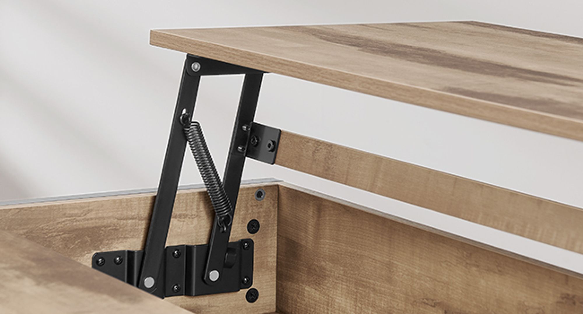 VASAGLE Couchtisch, höhenverstellbar, versteckter Stauraum, 60 x 120 x (48-62) cm