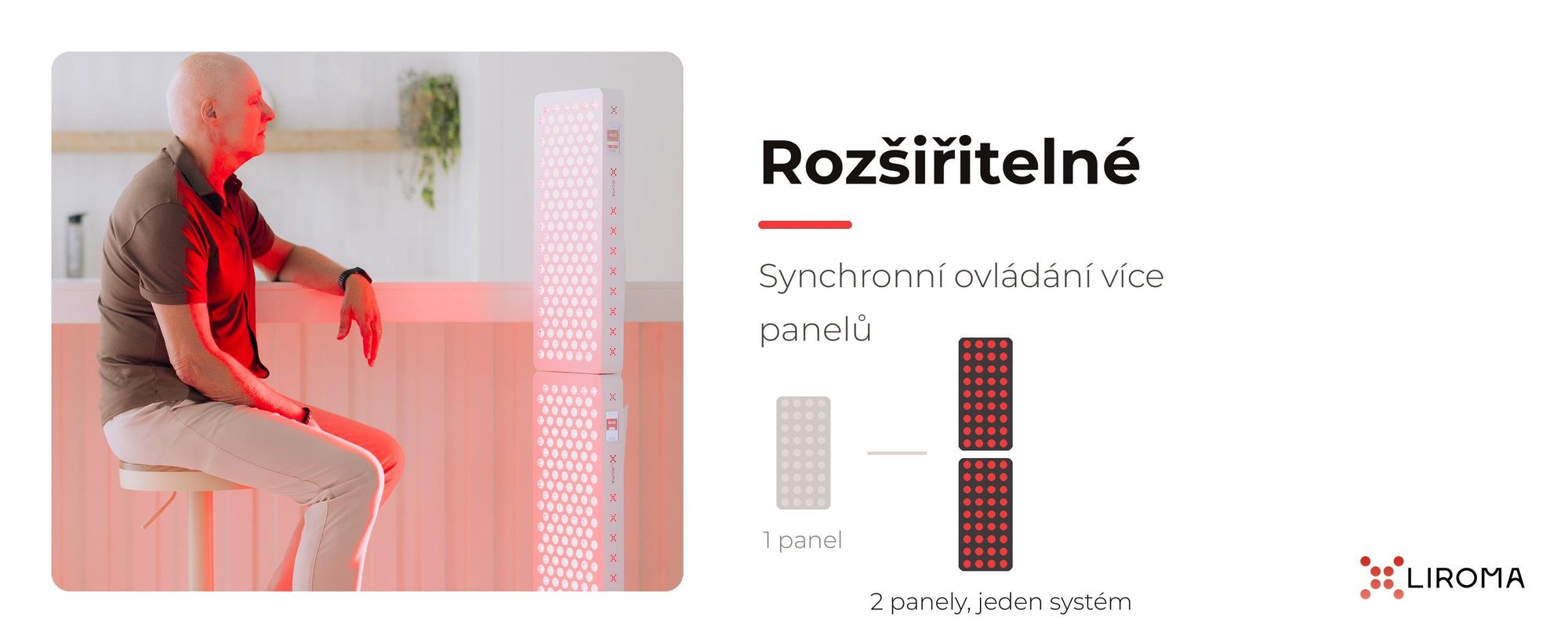 Dva propojené panely PrimeFORCE ovládané společně jako jeden systém