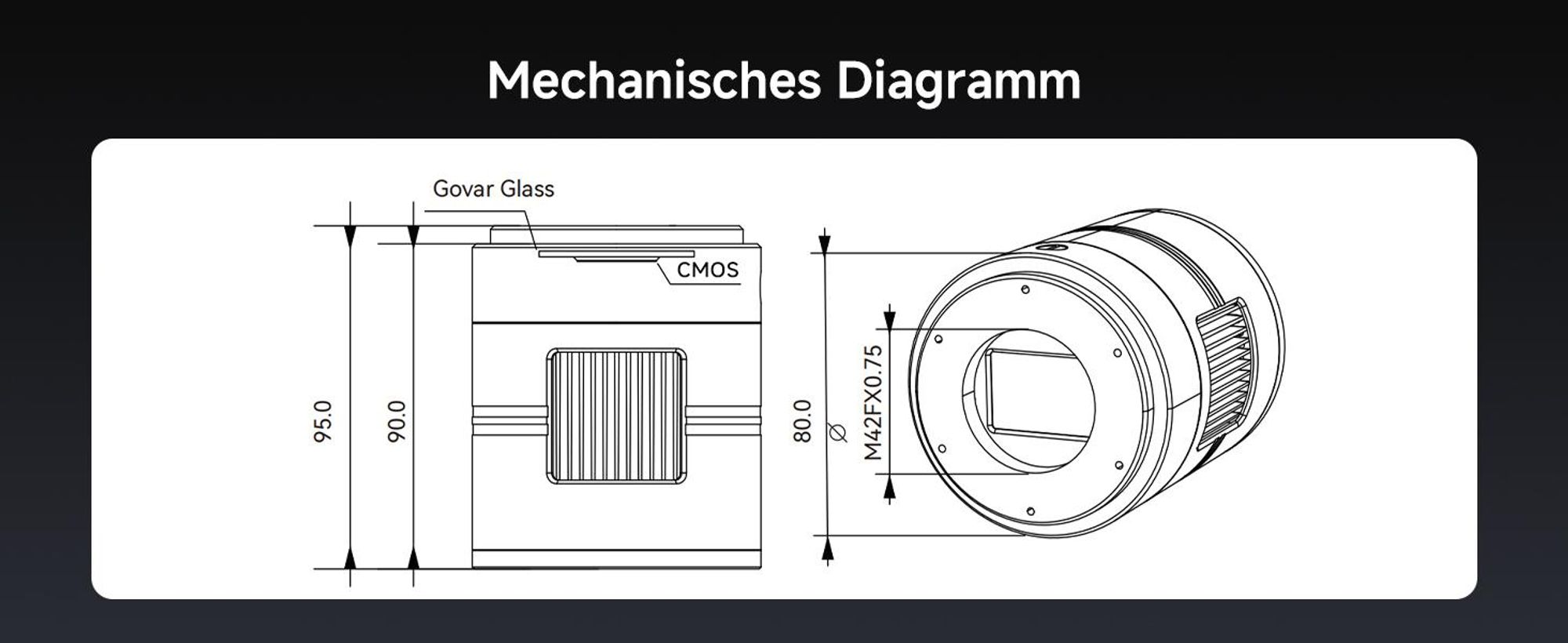 SVBONY SC571CC Teleskopkamera mit 26MP IMX571 BSI-Sensor, 35° Zweistufige TEC Farbkühlung, Astronomische Kamera ohne Amp-Glow, für Emissionsnebel