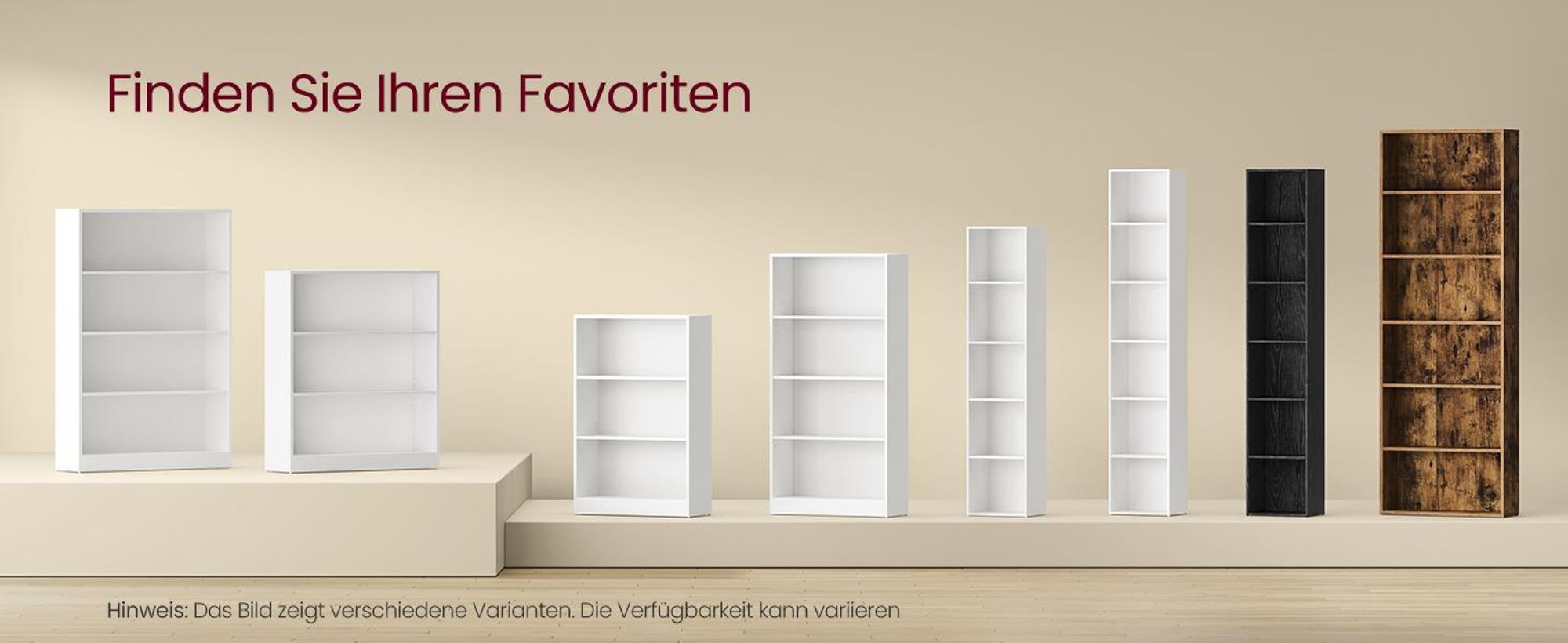 VASAGLE Bücherregal, 6-stöckiges Regal, offenes Aufbewahrungsregal, Standregal, 24 x 30,2 x 160,7 cm