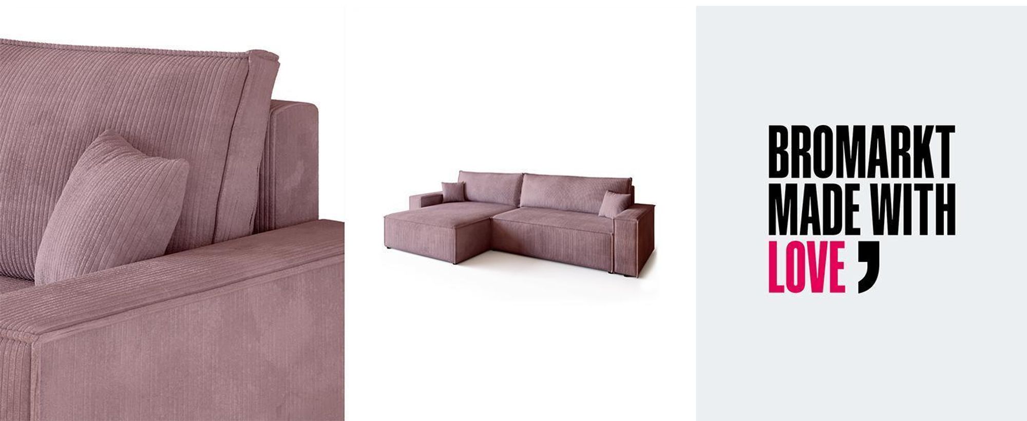 BroMARKT Ecksofa ADI XL Schlaffunktion Bettkasten L-Form 125x230 cm Hellgrau