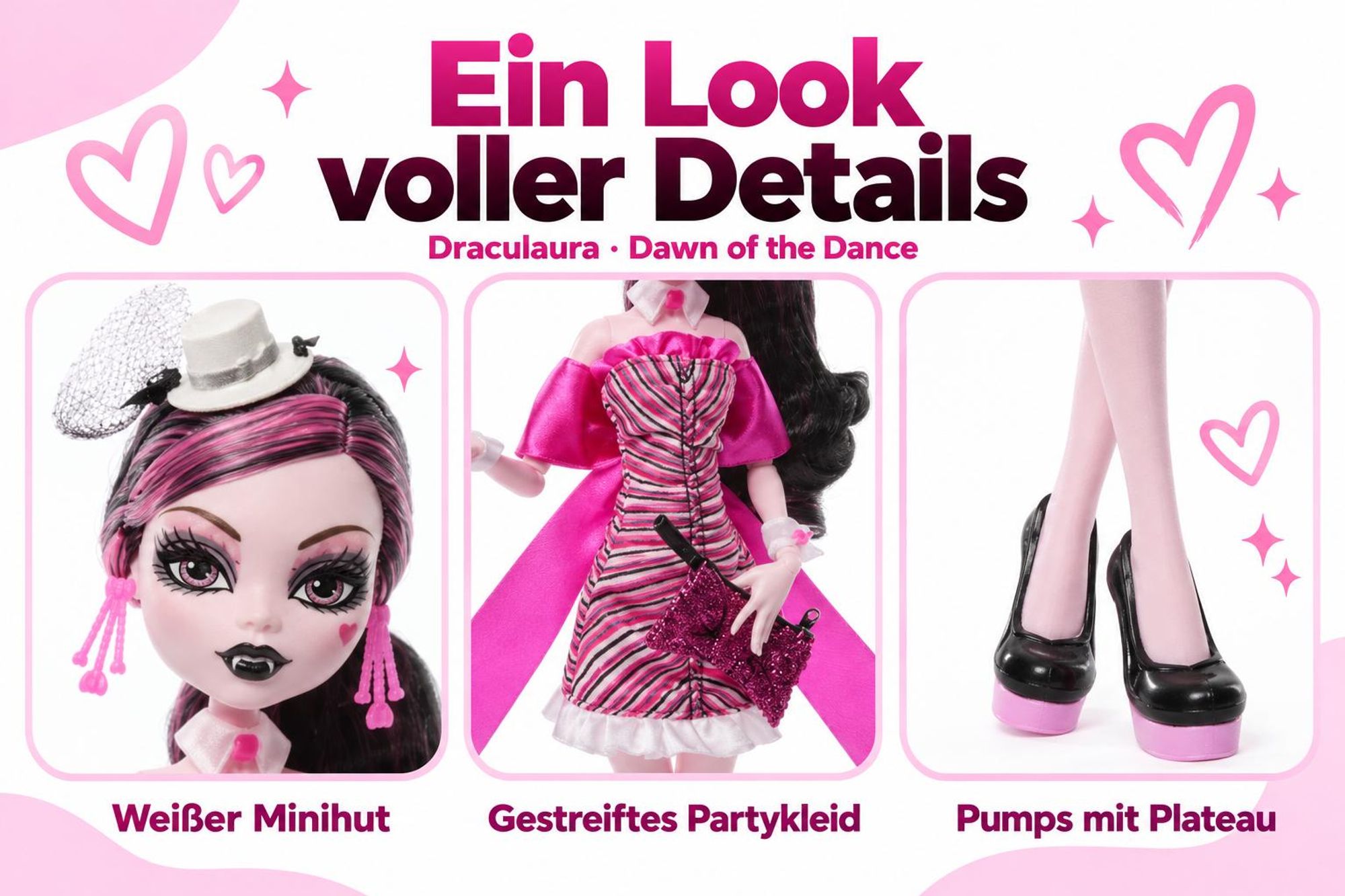 Poupée Monster High « Dawn of the Dance » Draculaura avec accessoires JMG89