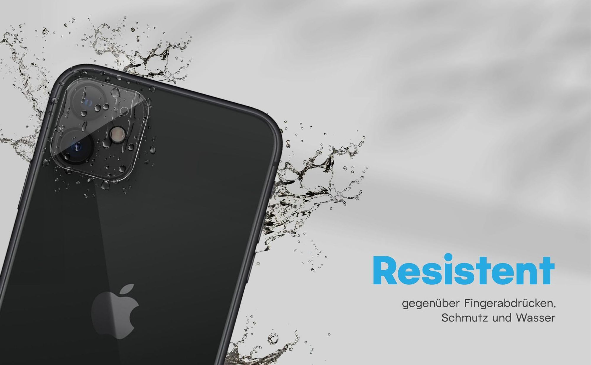 Zweierpack Kameragläser für Apple iPhone 11 - Resistent gegen Fingerabdrücke
