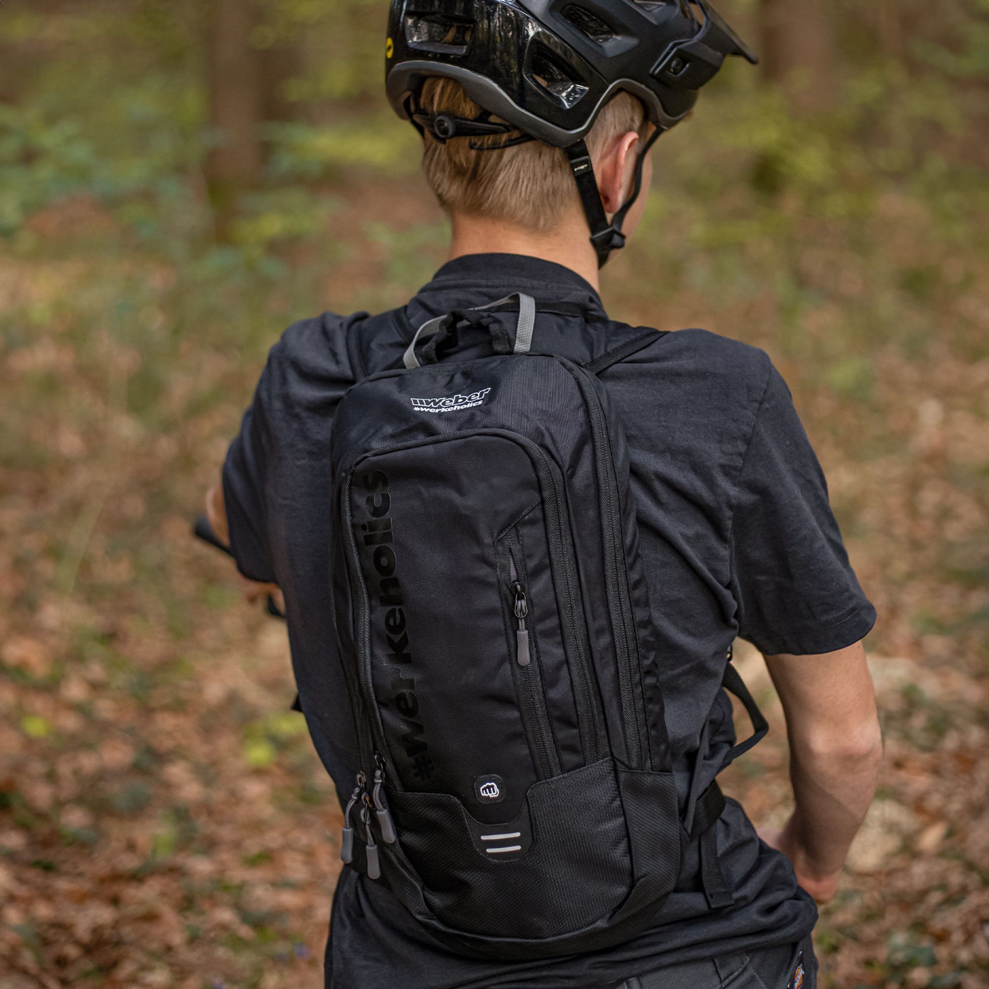 Weber #Werkeholics Outdoor, Fahrrad & Offroad Rucksack schwarz 10 Liter für 2L Trinkblase Fahrradrucksack Trinkrucksack Motorrad Sportrucksack
