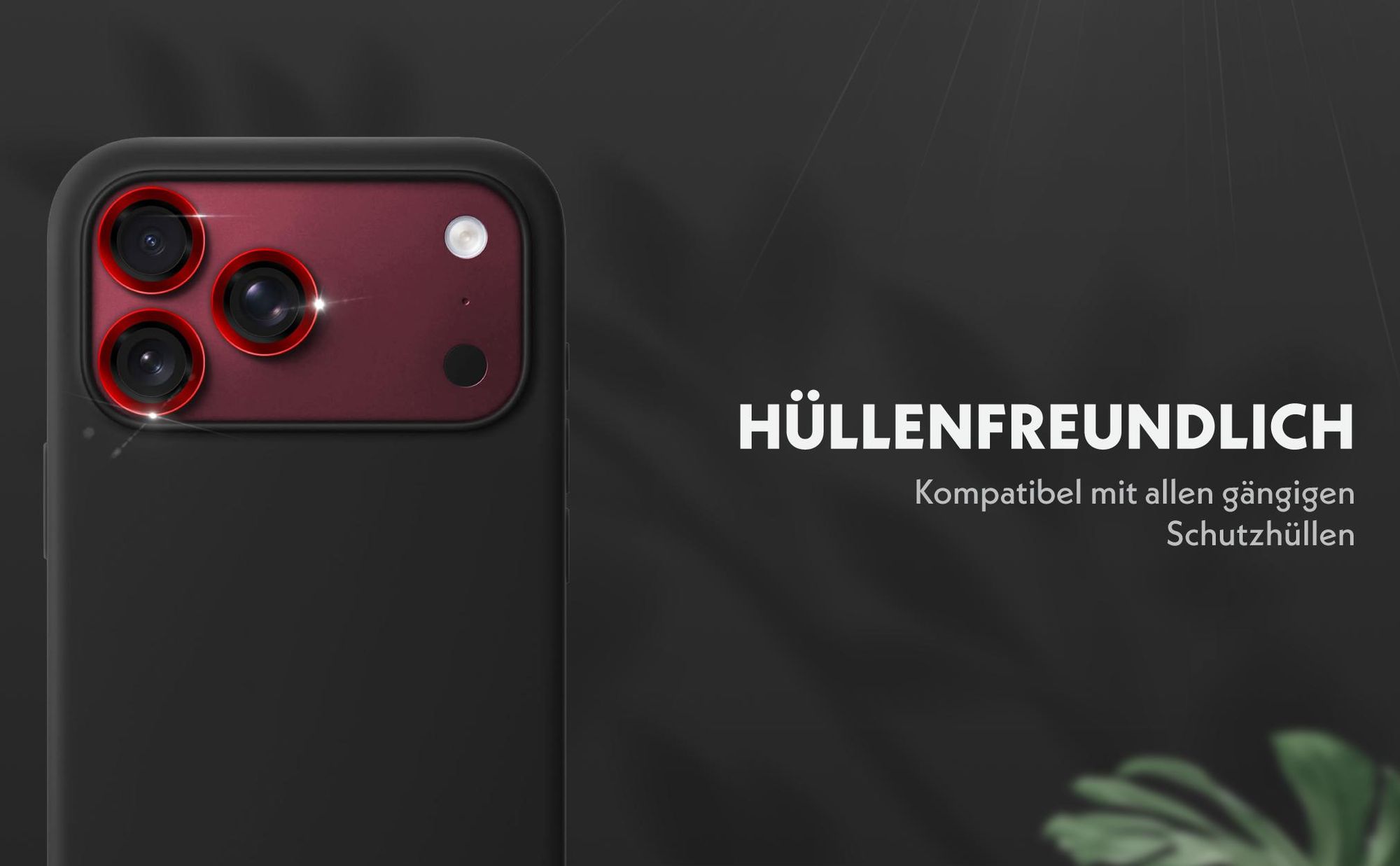 Kameraschutzglas Set für Apple iPhone 18 Pro Max kompatibel mit allen gängigen Hüllen
