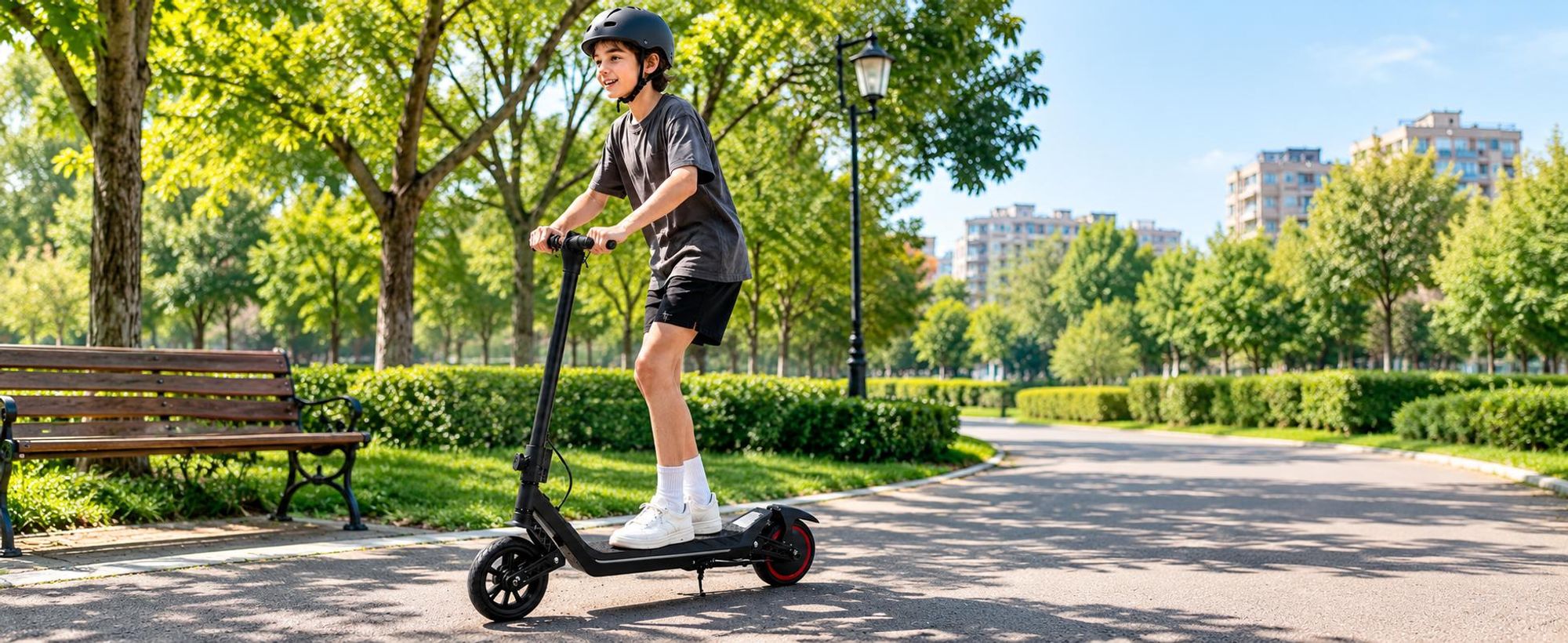 Elektroroller Für Kinder, Faltbarer E-scooter 16km/h, City Kinderroller Für Kinder 6-12 Jahren,10 km Reichweite, 130W, U8 Elektroscooter Schwarz