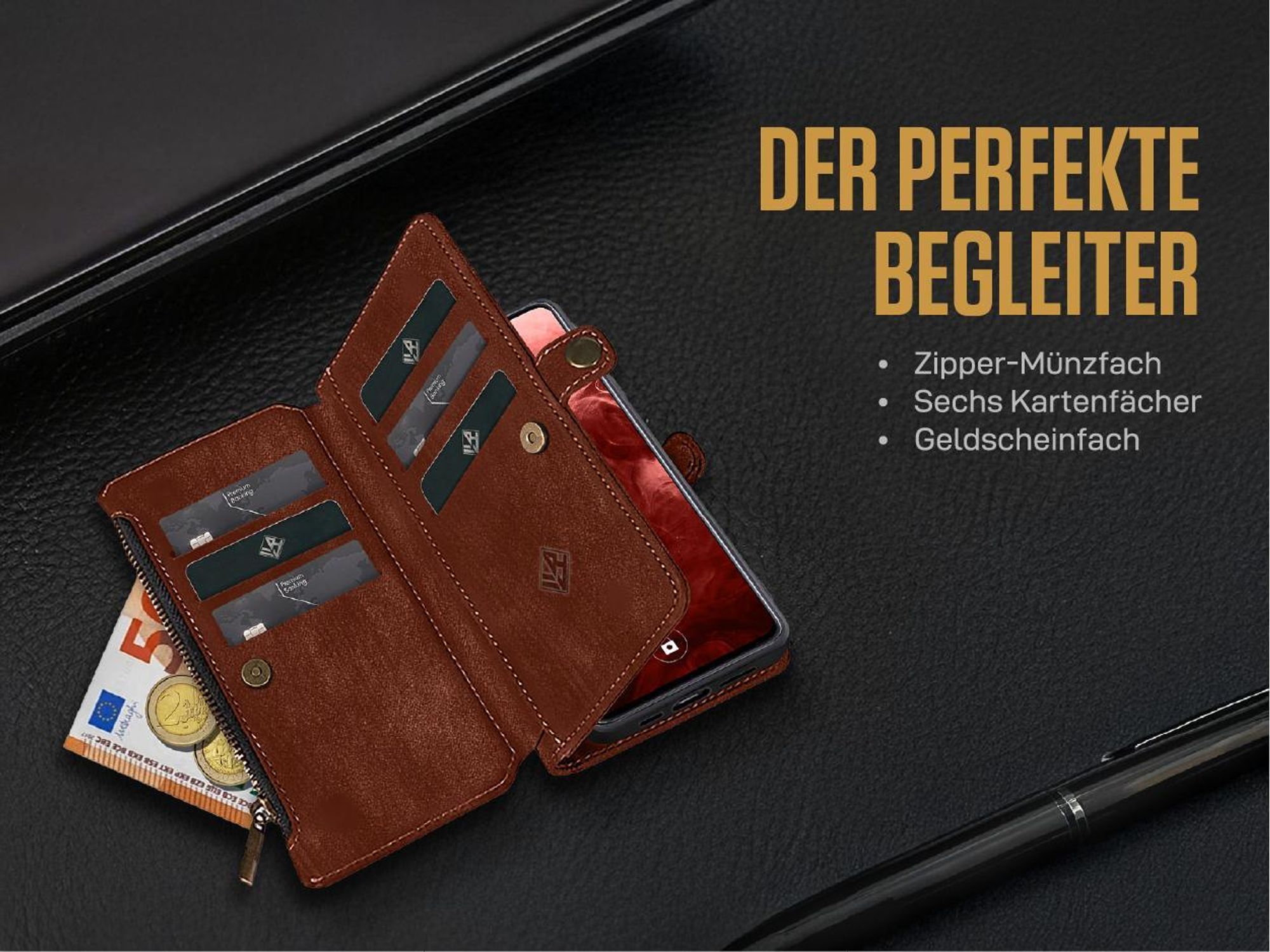 Portmonnaie Handytasche für Samsung Galaxy A26 5G mit 360 Grad Rundum Schutz