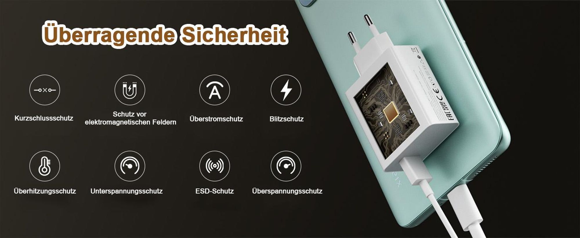 Origineel Xiaomi Hyper Charger Combo 120W Snellader USB-A naar USB-C Kabel 1M