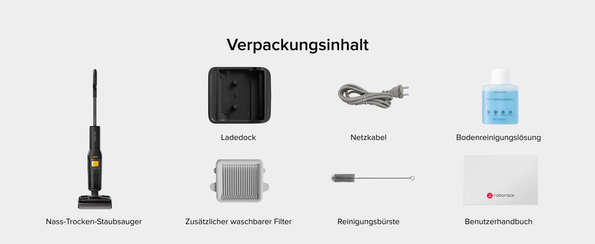Roborock F25 XT Nass-Trockensauger, 20.000 Pa mit Zero Tangle, 90°C Heißluft-Schnelltrocknung, 180° Flachliegen