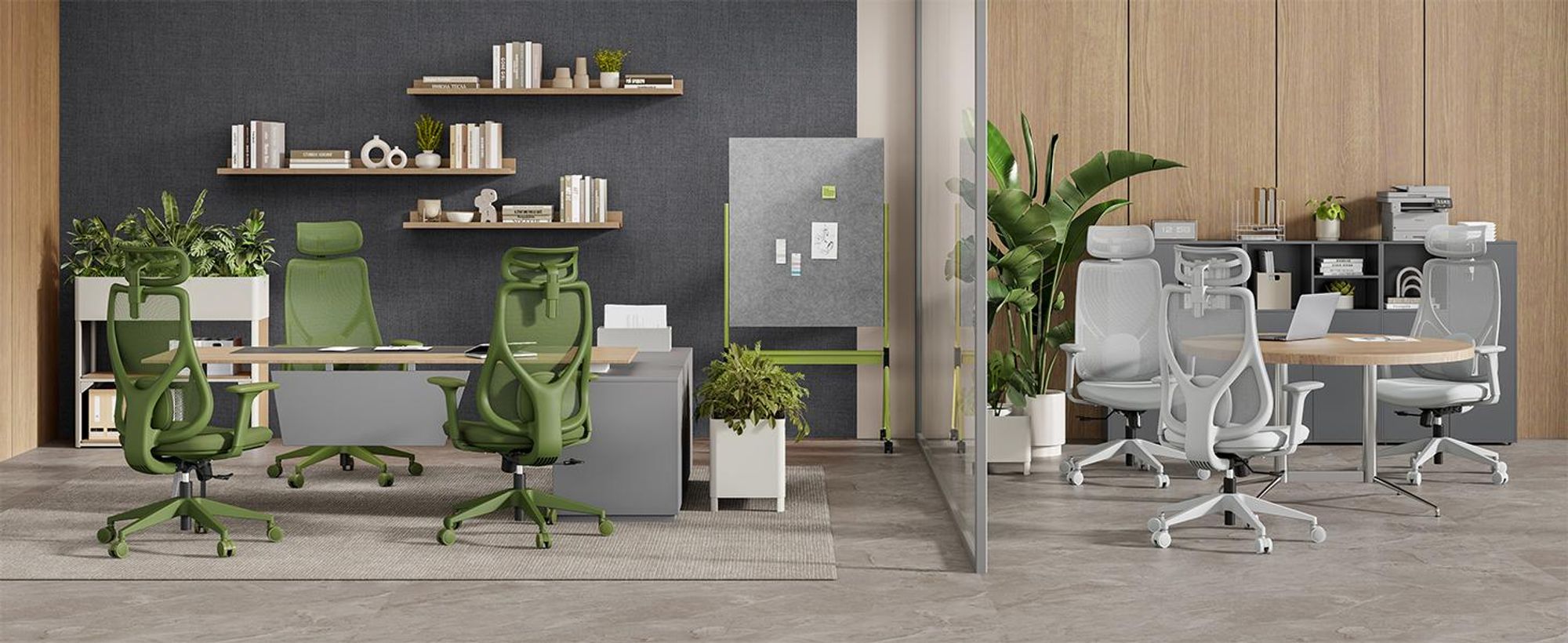 SENSE7 Moyo Ergonomischer Bürostuhl Schreibtischstuhl Grün 3D-Armlehnen Netzrücken Lendenwirbelstütze Chefsessel PC Stuhl Homeoffice 150 kg