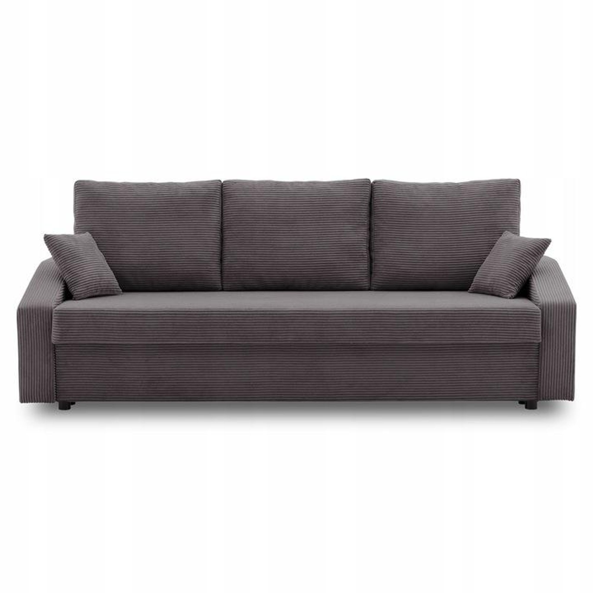 Couch mit schlaffunktion Wohnzimmer Couch mit Bettkasten AIKIDO 223x90cm Dunkelgrau
