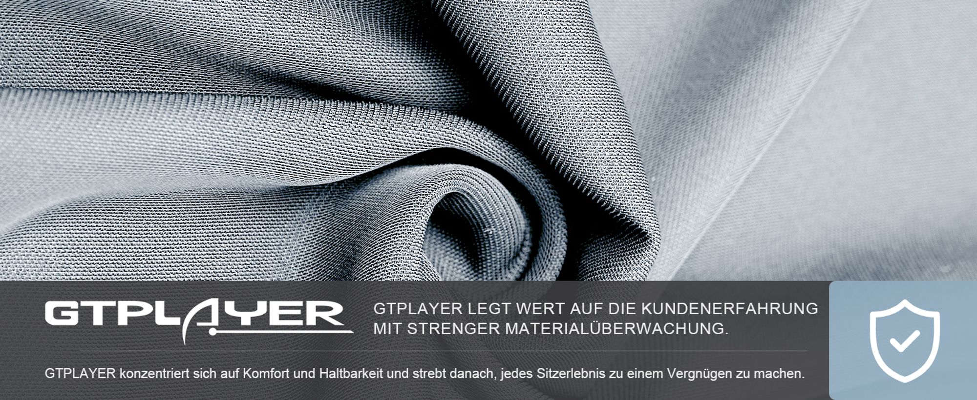 GTPLAYER Gaming Stuhl Ergonomischer Gaming Sessel Schreibtischstuhl mit Stoffoberfläche Atmungsaktiver Bürostuhl Federsitzkissen mit Fußstütze grau
