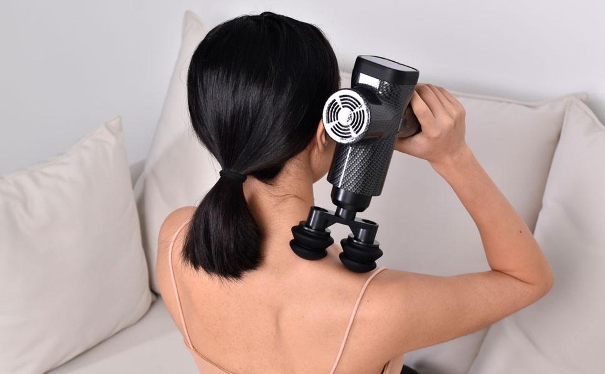 Elektrische Massage Gun Massagepistole 9 Aufsätze, Percussion-Massagegerät, GESS