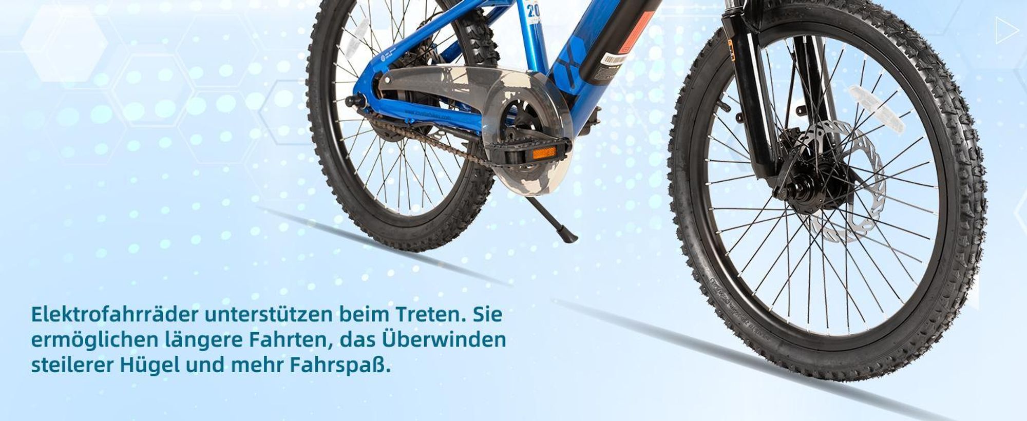 JOYSTAR 24‑Zoll Elektro‑Mountainbike für Jugendliche, 24V 5.2Ah Akku, 25 km/h, Federgabel, verstellbarer Sattel, Scheibenbremse