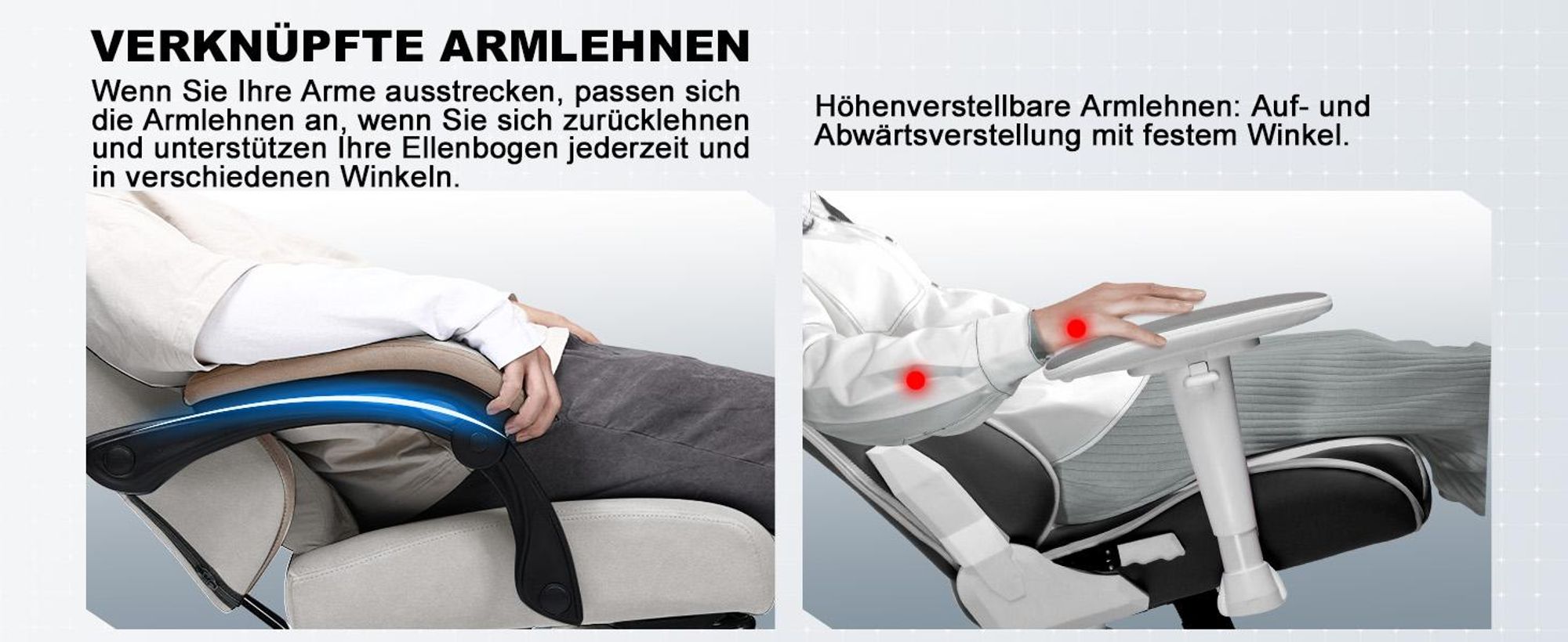 GTPLAYER Herní židle Ergonomické herní křeslo Stolní židle PC Gamer Racing Chair s látkovým povrchem, péřový sedák s podnožkou Béžová barva