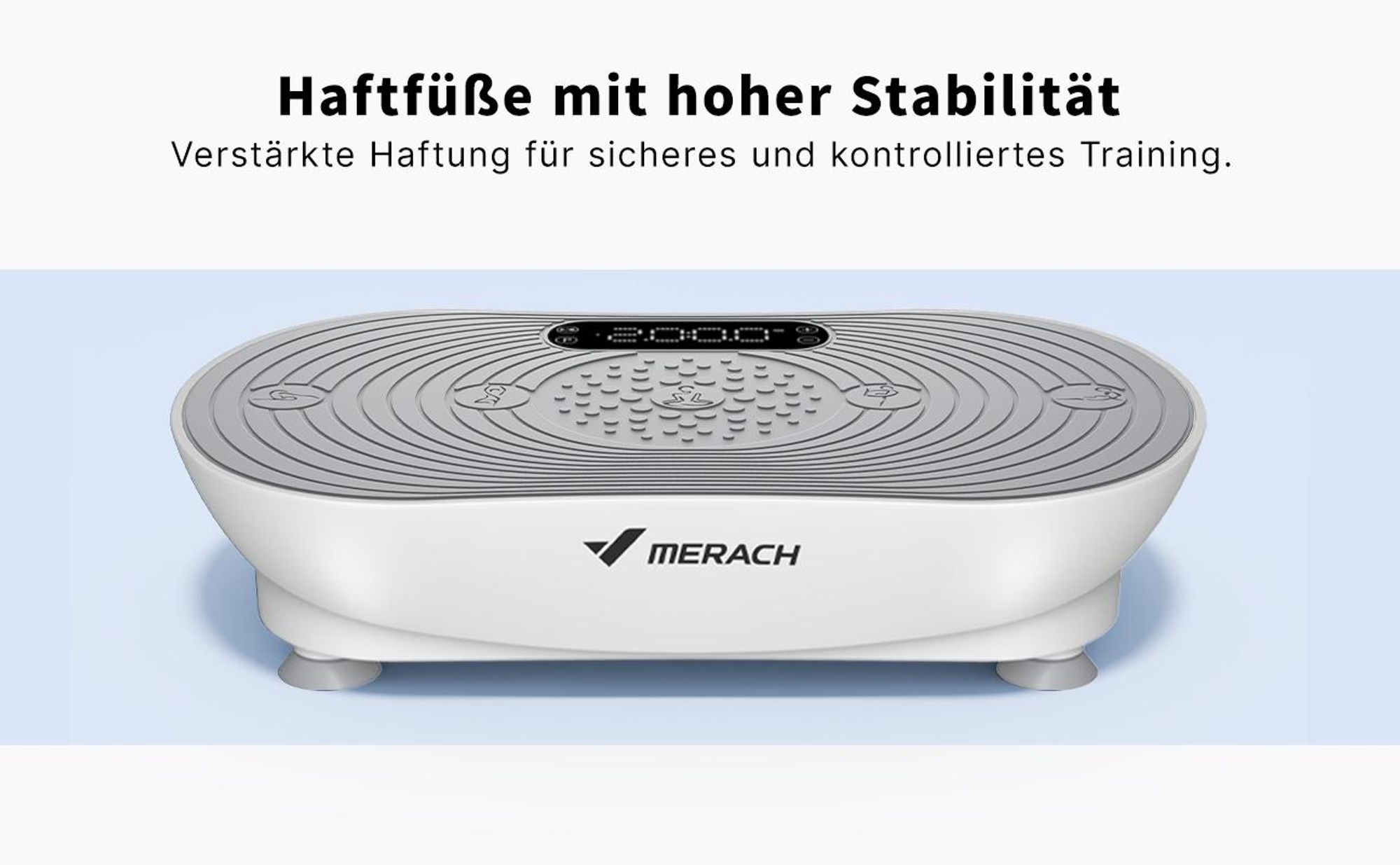 Vibrationsplatte, leise und Kompakte Vibrationsplatte mit LED-Display, mit Fernbedienung, für Ganzkörpertraining zu Hause, bis 158 kg