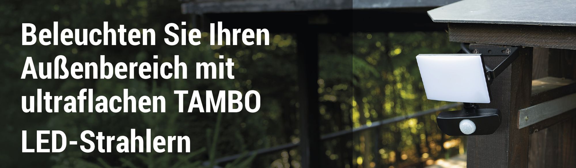 EMOS - LED-Strahler Tambo mit Bewegungsmelder - dünnes Aluminium Flutlicht - wasserdicht - neutralweiß - 1000 lm - 10 W - für Außen - schwarz, ZS2912