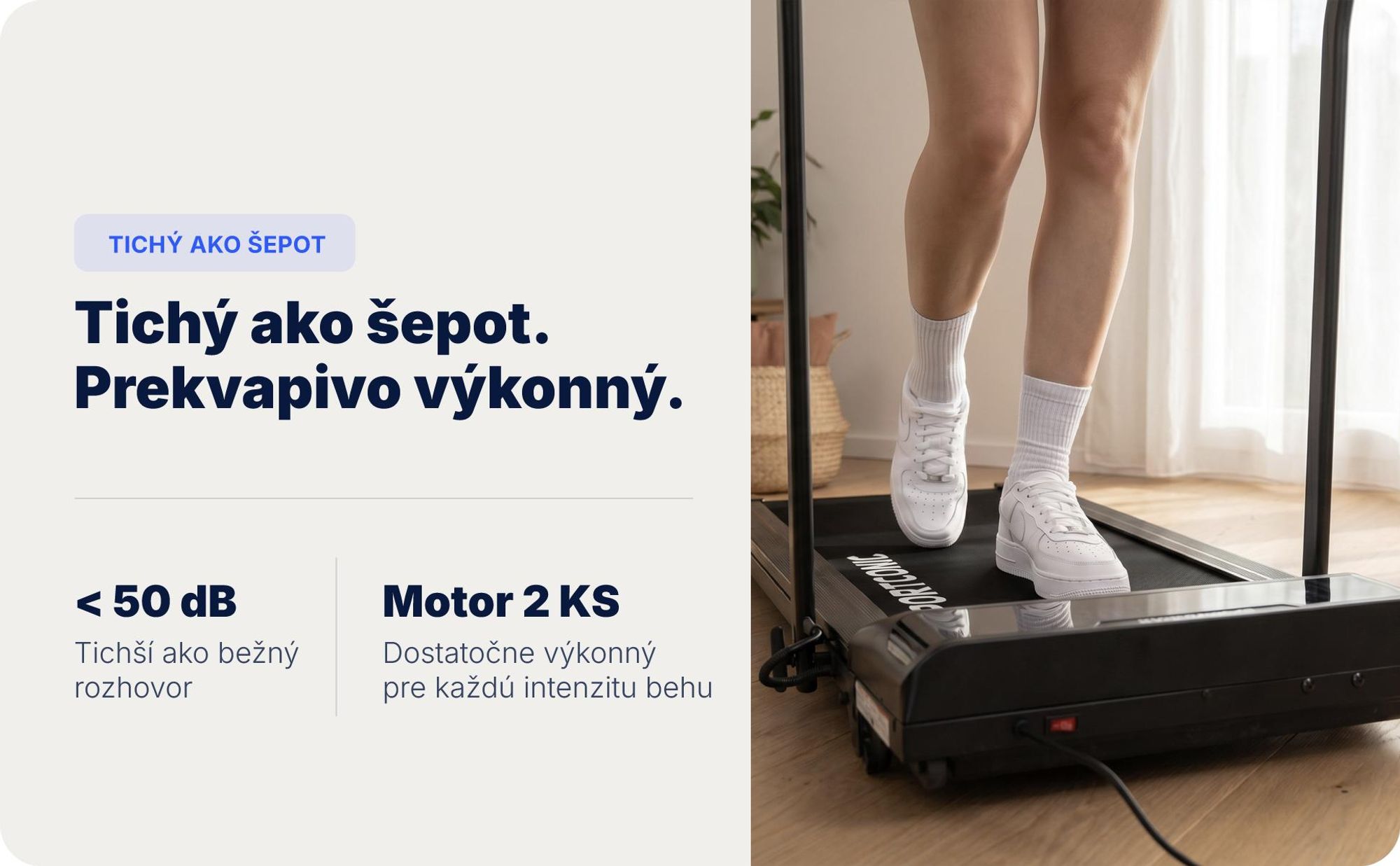 Sportconic Elektrický Bežecký Pás 12 km/h, Skladací Walking Pad Domov Kancelária, 9 % Sklon, LED Displej, Držiak na Tablet