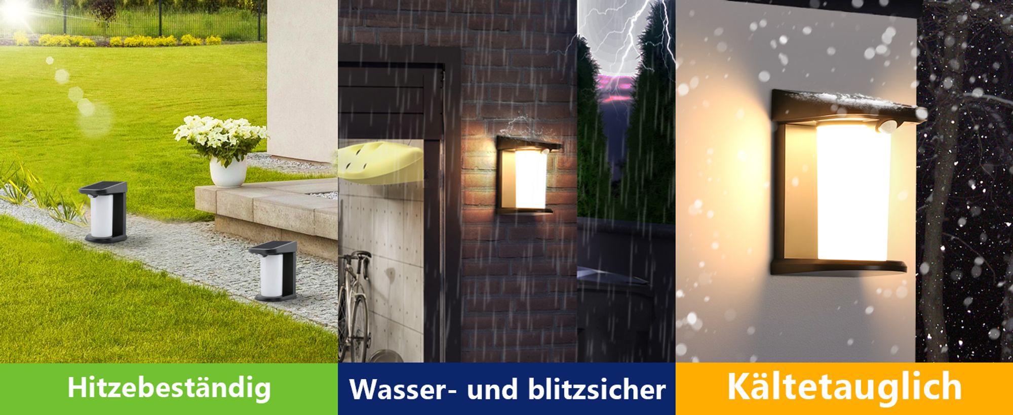 ZMH Solarlampen für Außen mit Bewegungsmelder Solar Wandleuchte Aussen Solarleuchte Garten Outdoor 2 Modi Wasserdichte Aussenleuchte 3000K Warmweiß LED Aussenlampe für Hof Stufen Haustür Flur
