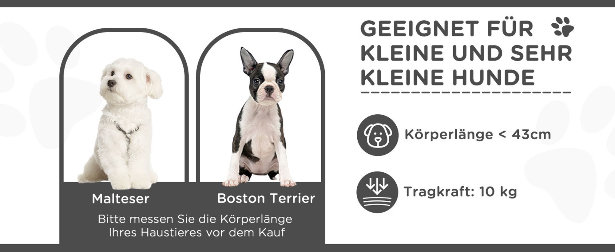 PawHut Hundebuggy Hundewagen für kleine Hunde Katzen Pet Stroller Oxford Schwarz