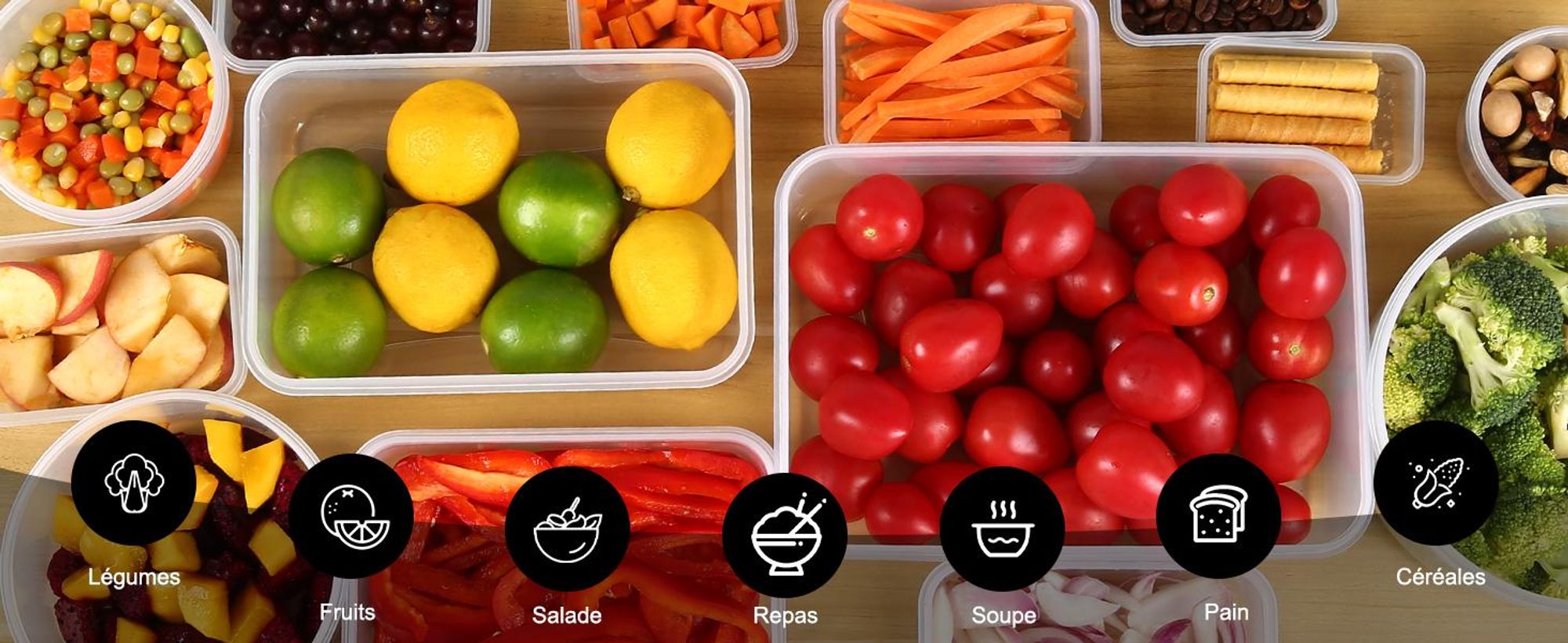Lot YASHE de 19 boîtes alimentaires, 38 pièces, 9,66 L