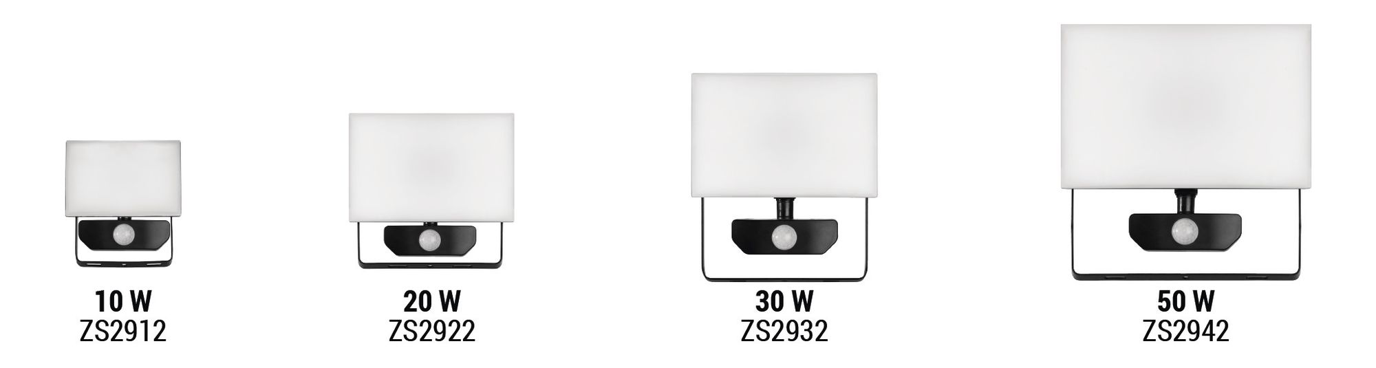 EMOS - LED-Strahler Tambo mit Bewegungsmelder - dünnes Aluminium Flutlicht - wasserdicht - neutralweiß - 1000 lm - 10 W - für Außen - schwarz, ZS2912