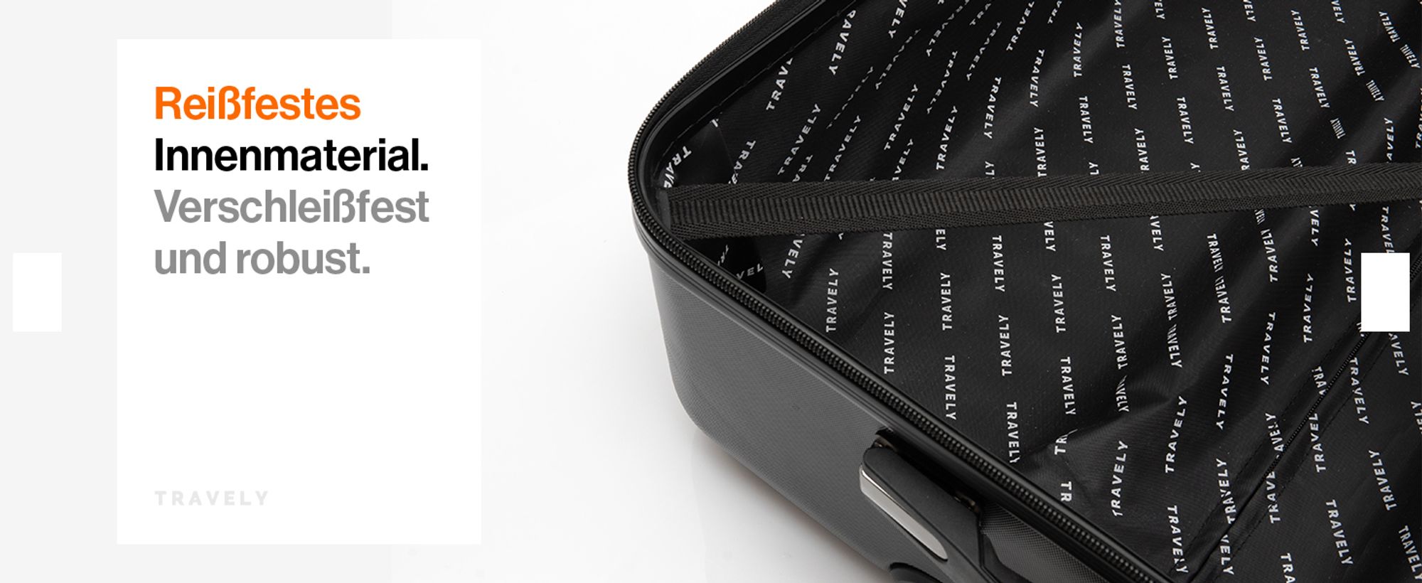 Travely Polycarbonat Koffer Groß 77cm XL - 100L Innenvolumen - 158cm Gurtmaß, sehr robuster Hartschalen Koffer mit sanften Rollen & TSA Schloss, Reisekoffer, Koffer & Trolleys, Reisekoffer mit Rollen