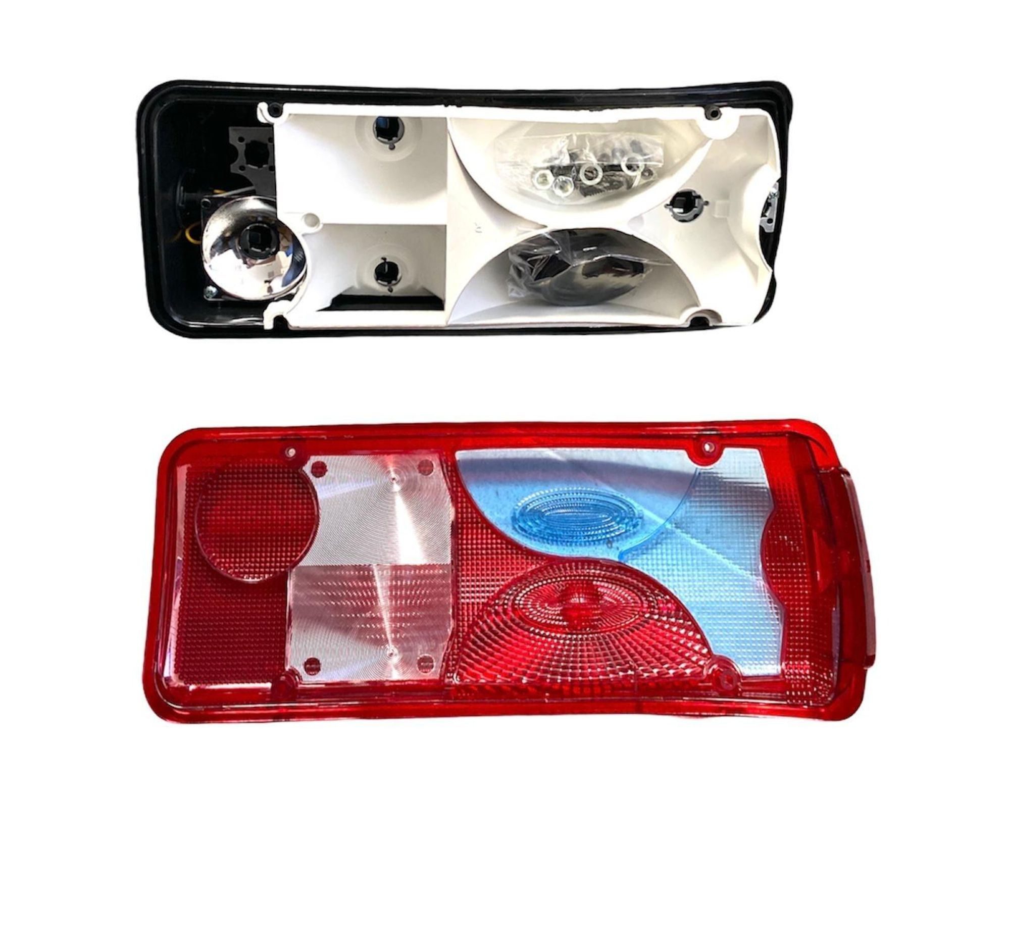 2x Rückleuchte Heckleuchte Rücklicht Blau LKW für MAN TGA TGL TGM TGX ab 2005