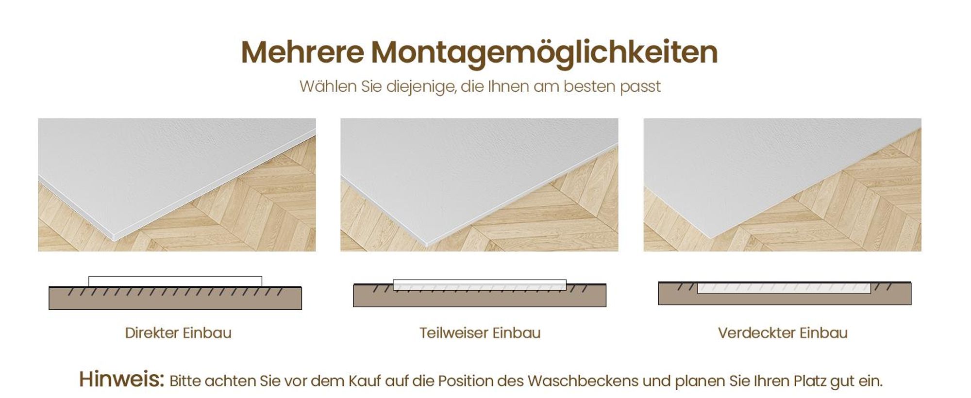 EMKE Duschwanne Flach Rechteckig 120x90cm Duschtasse mit Rutschfeste Struktur in Weißer Steinoptik