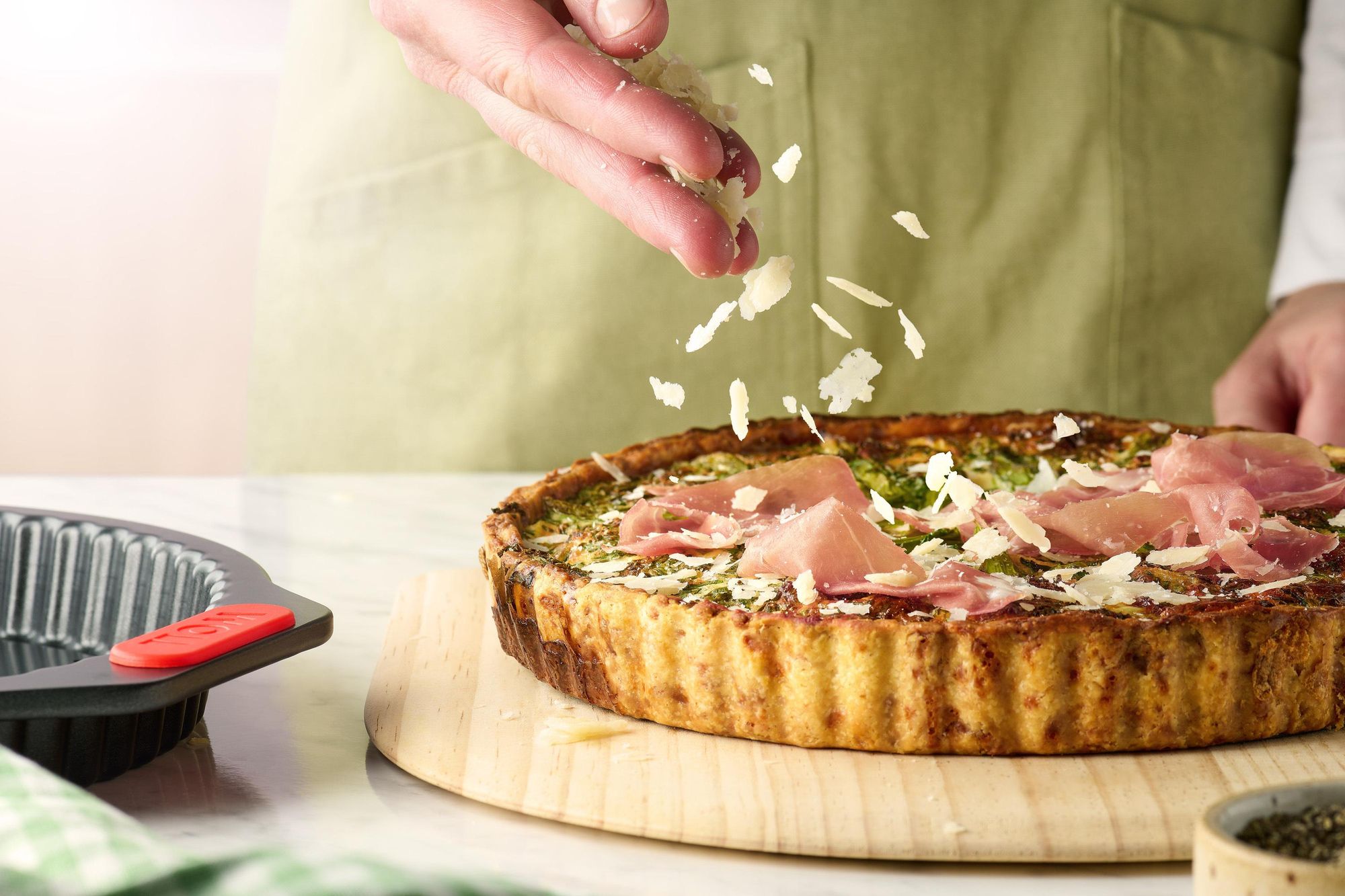 Woll Let's bake! Quiche- und Tarteform mit Hebeboden: Ø 26 cm, 4 cm hoch